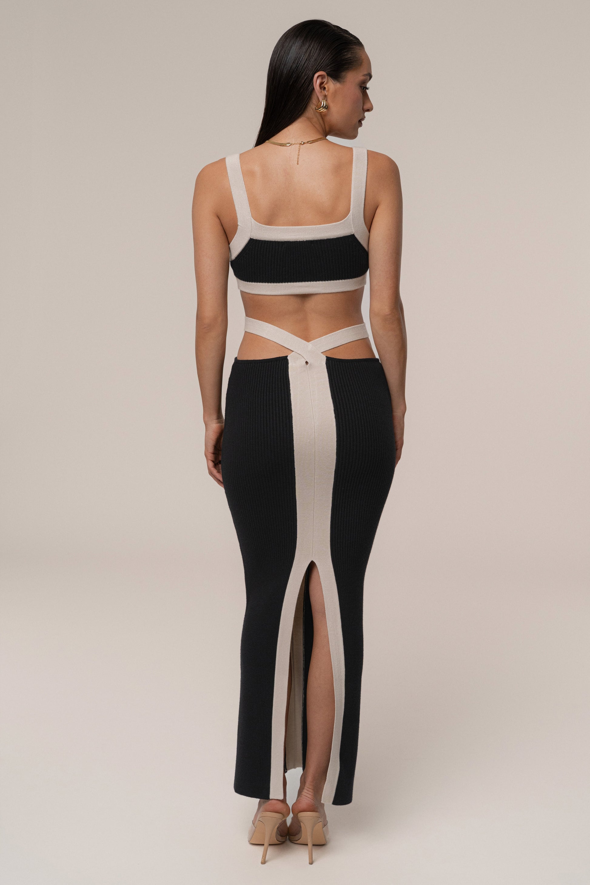 Black/Milk Coastal Drift Skirt Set JLUXLABEL