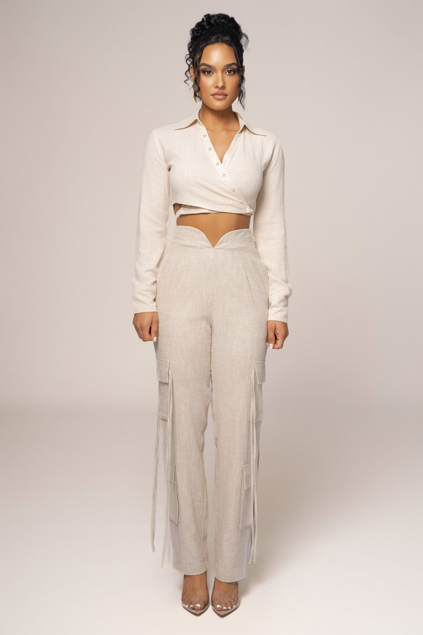 Natural Better Half Linen Utility Pants JLUXLABEL
