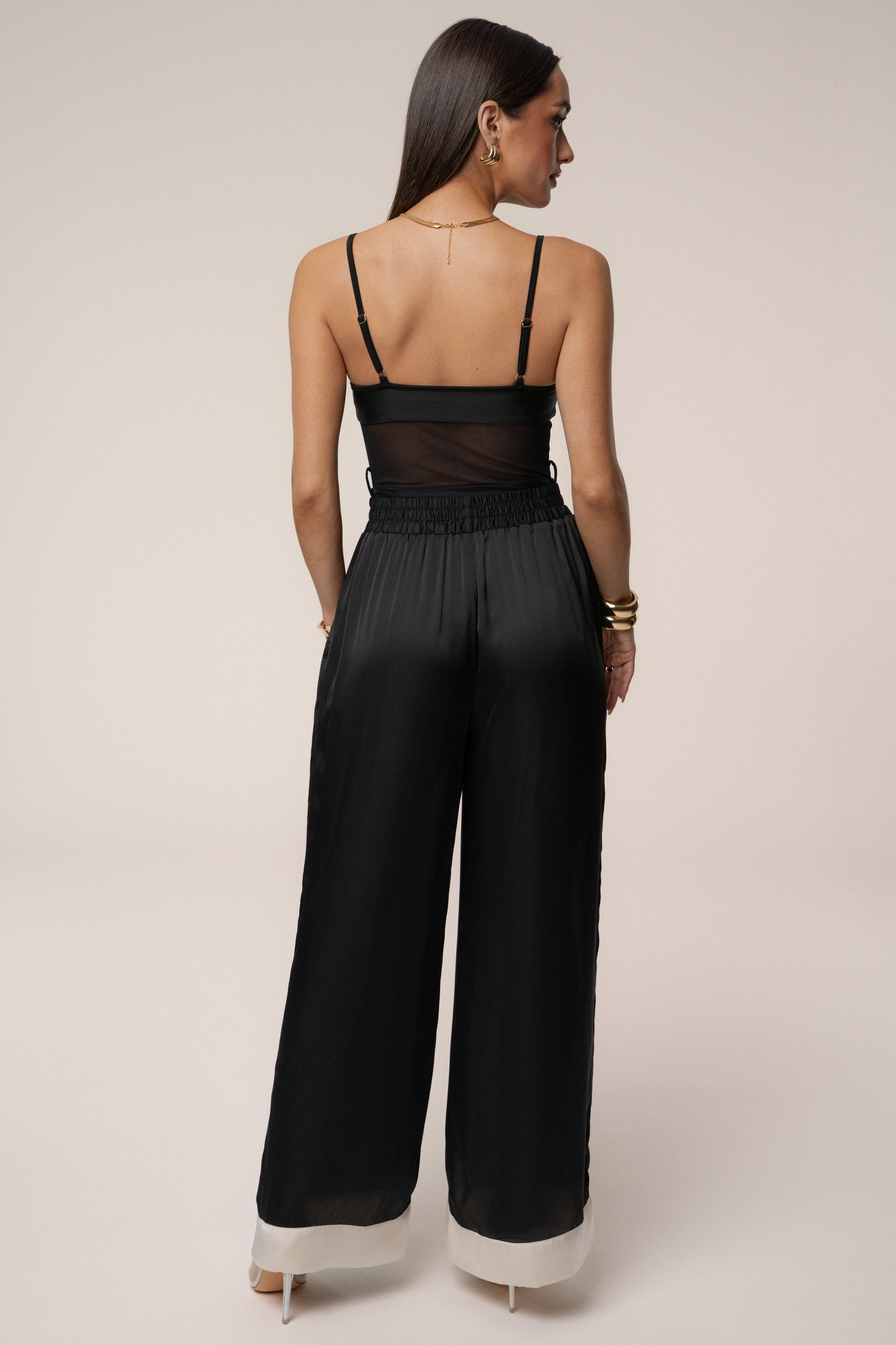 Black Jet Set Wide Leg Pants JLUXLABEL
