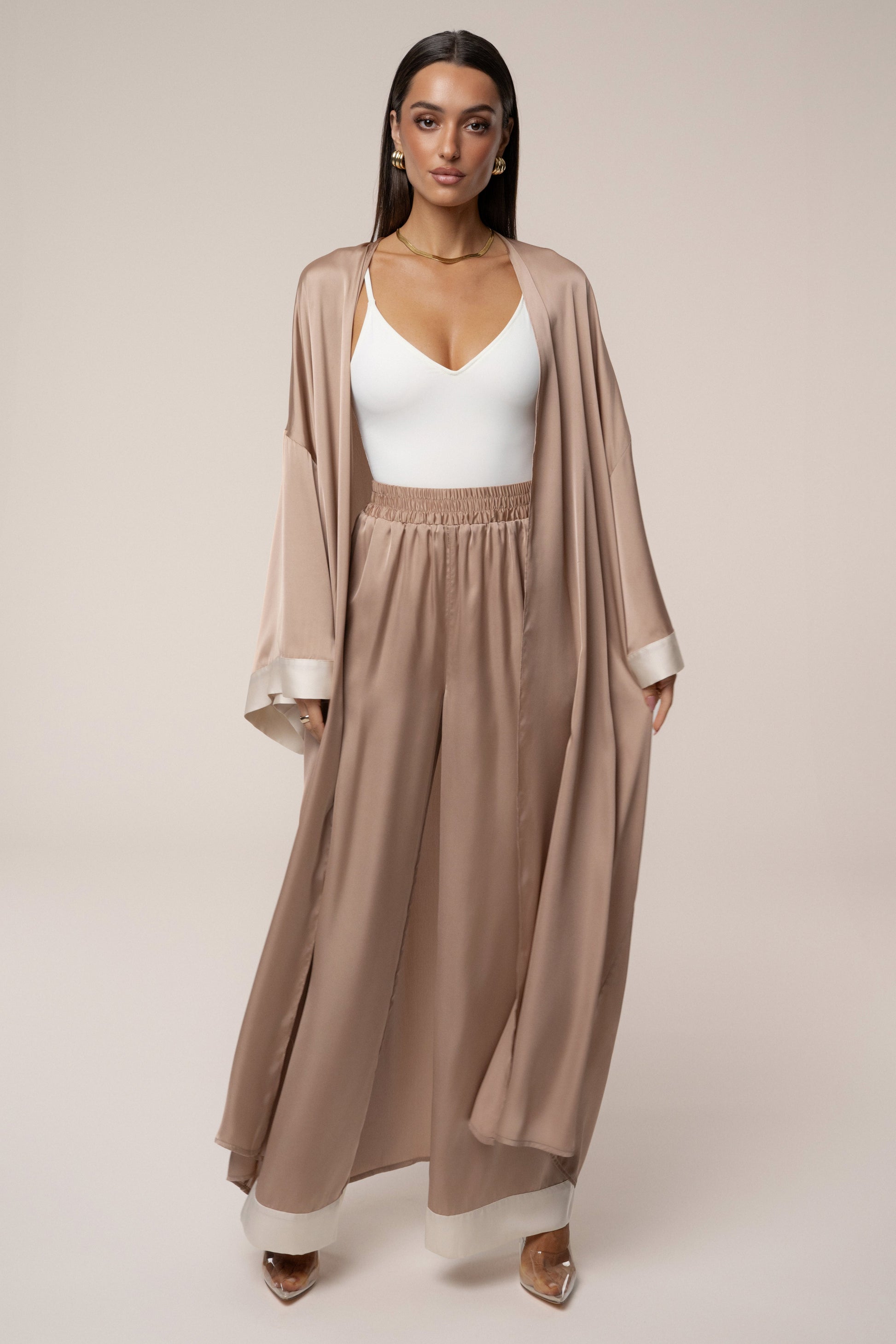 Mocha Nola Maxi Duster JLUXLABEL