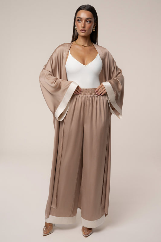 Mocha Nola Maxi Duster JLUXLABEL