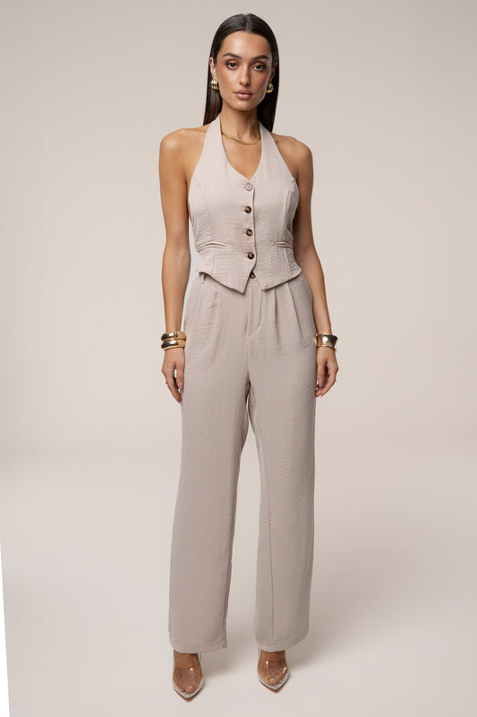 Taupe Serene Pant Set JLUXLABEL
