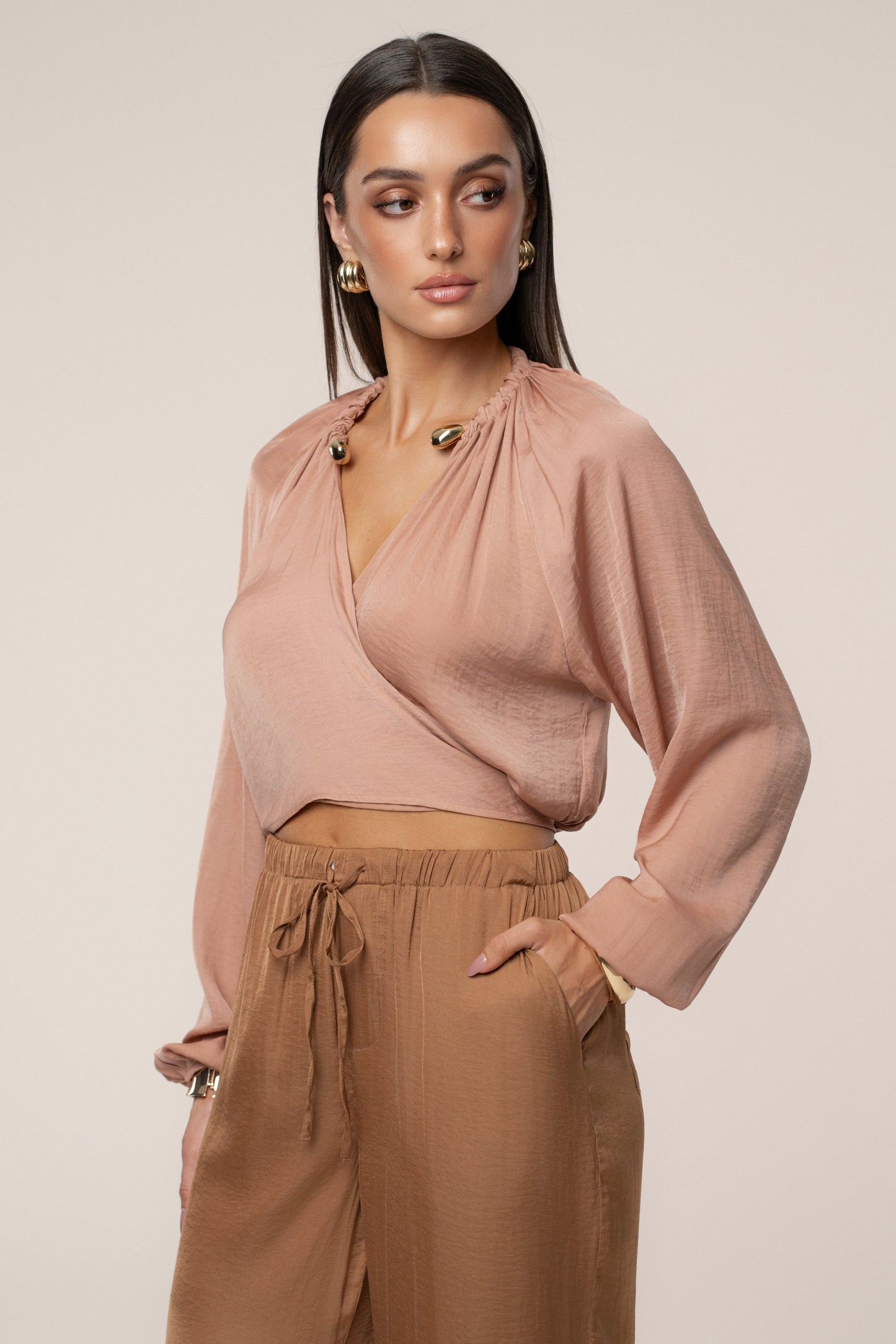 Mauve Seaside Glow Top JLUXLABEL