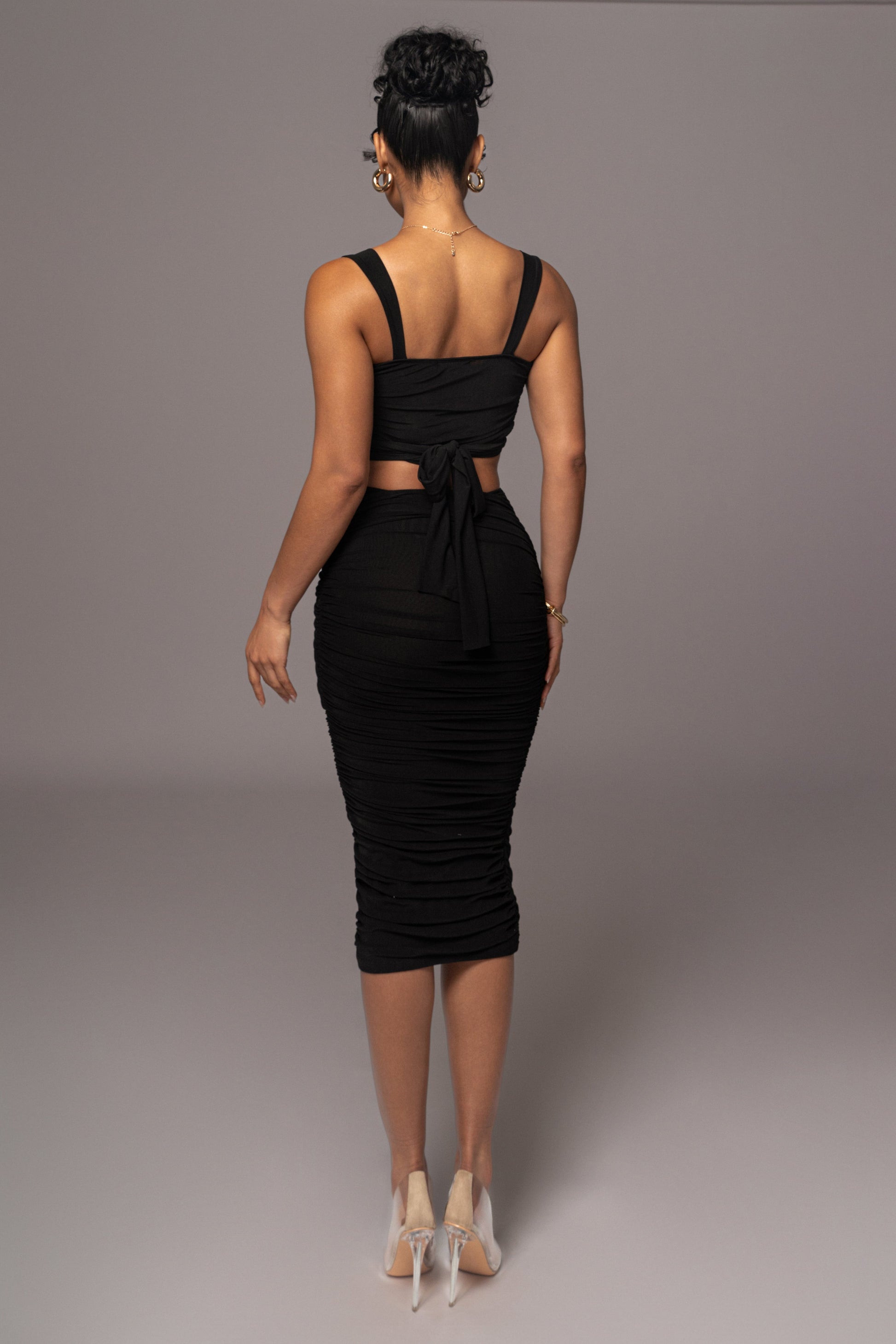 Black Extend Your Stay Skirt Set JLUXLABEL