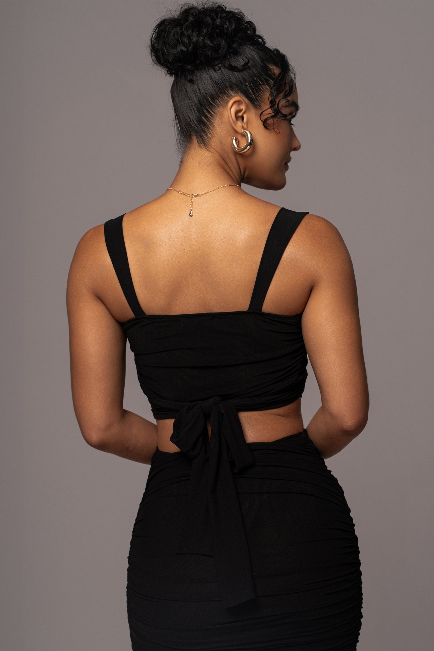 Black Extend Your Stay Skirt Set JLUXLABEL
