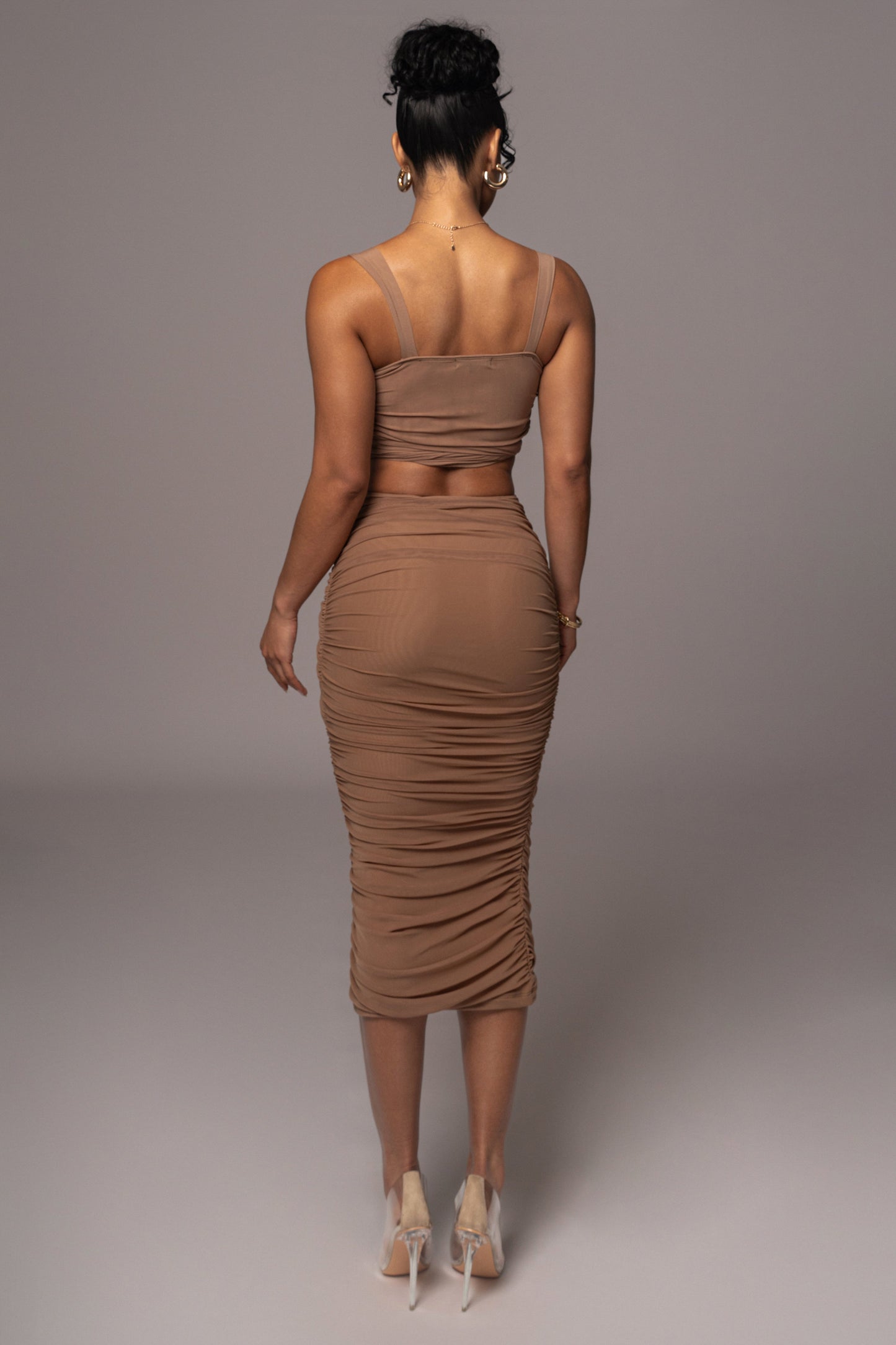 Pecan Extend Your Stay Skirt Set JLUXLABEL