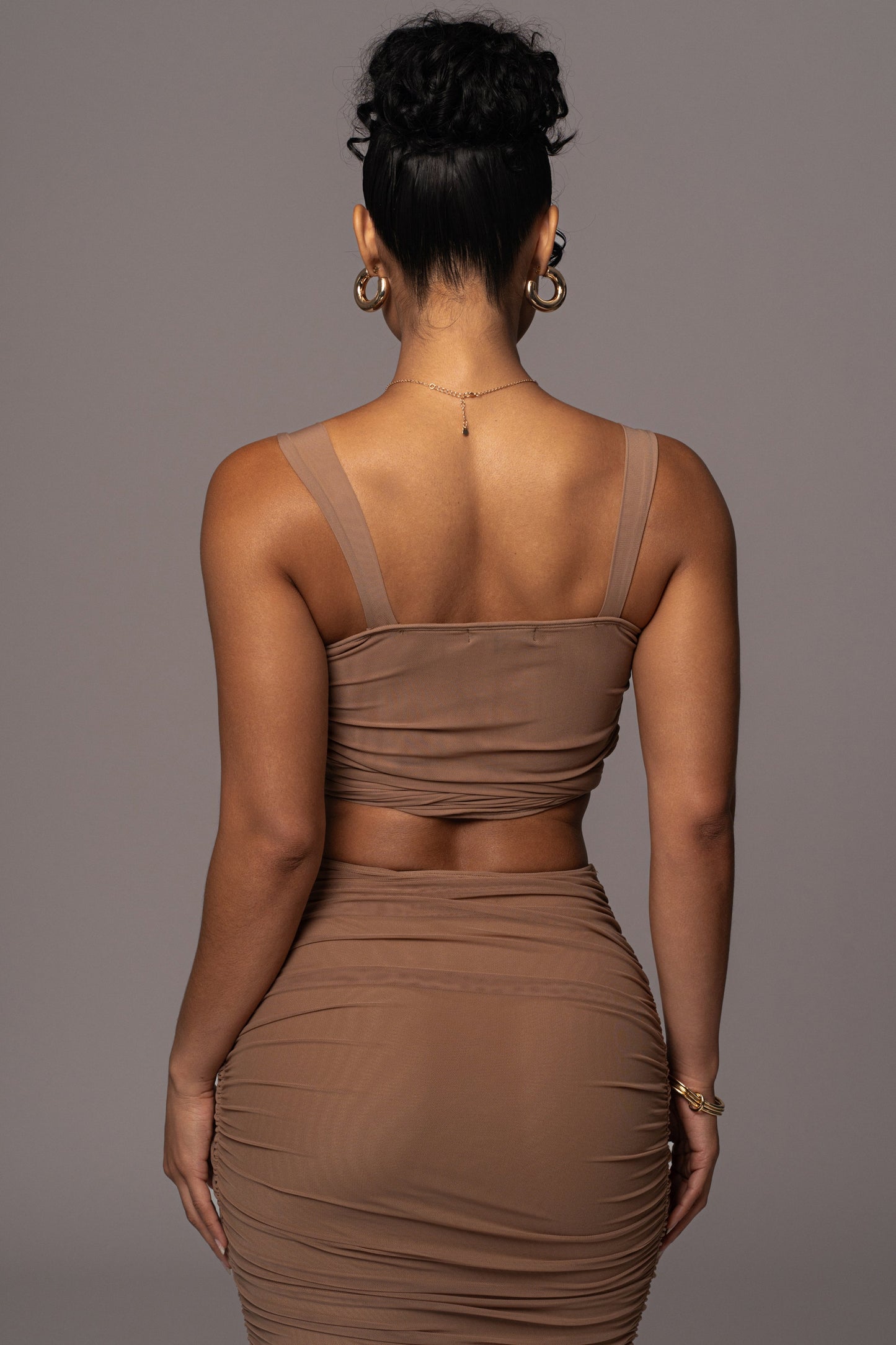 Pecan Extend Your Stay Skirt Set JLUXLABEL