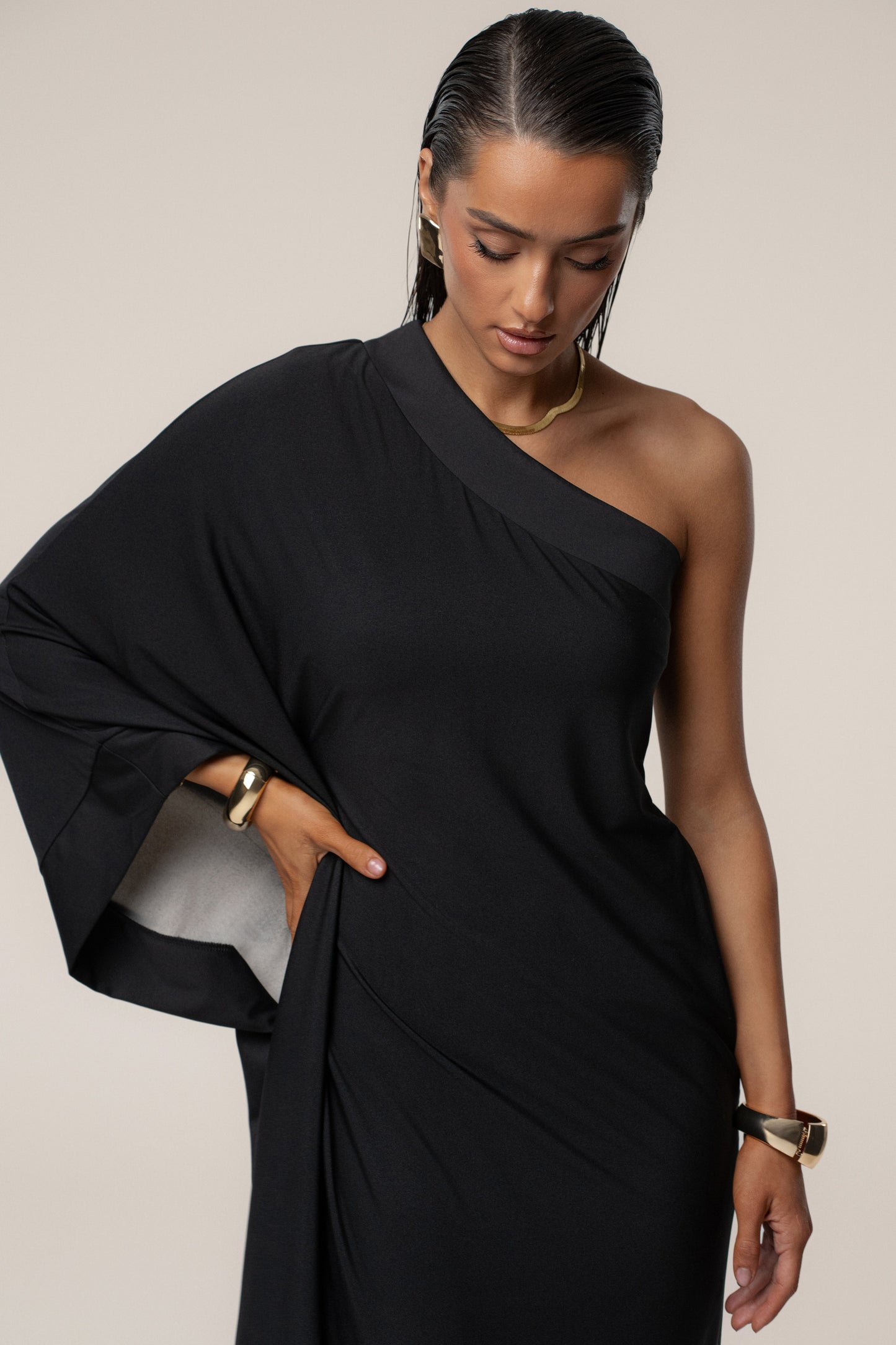 Black Floral Petals And Passion Maxi Dress JLUXLABEL