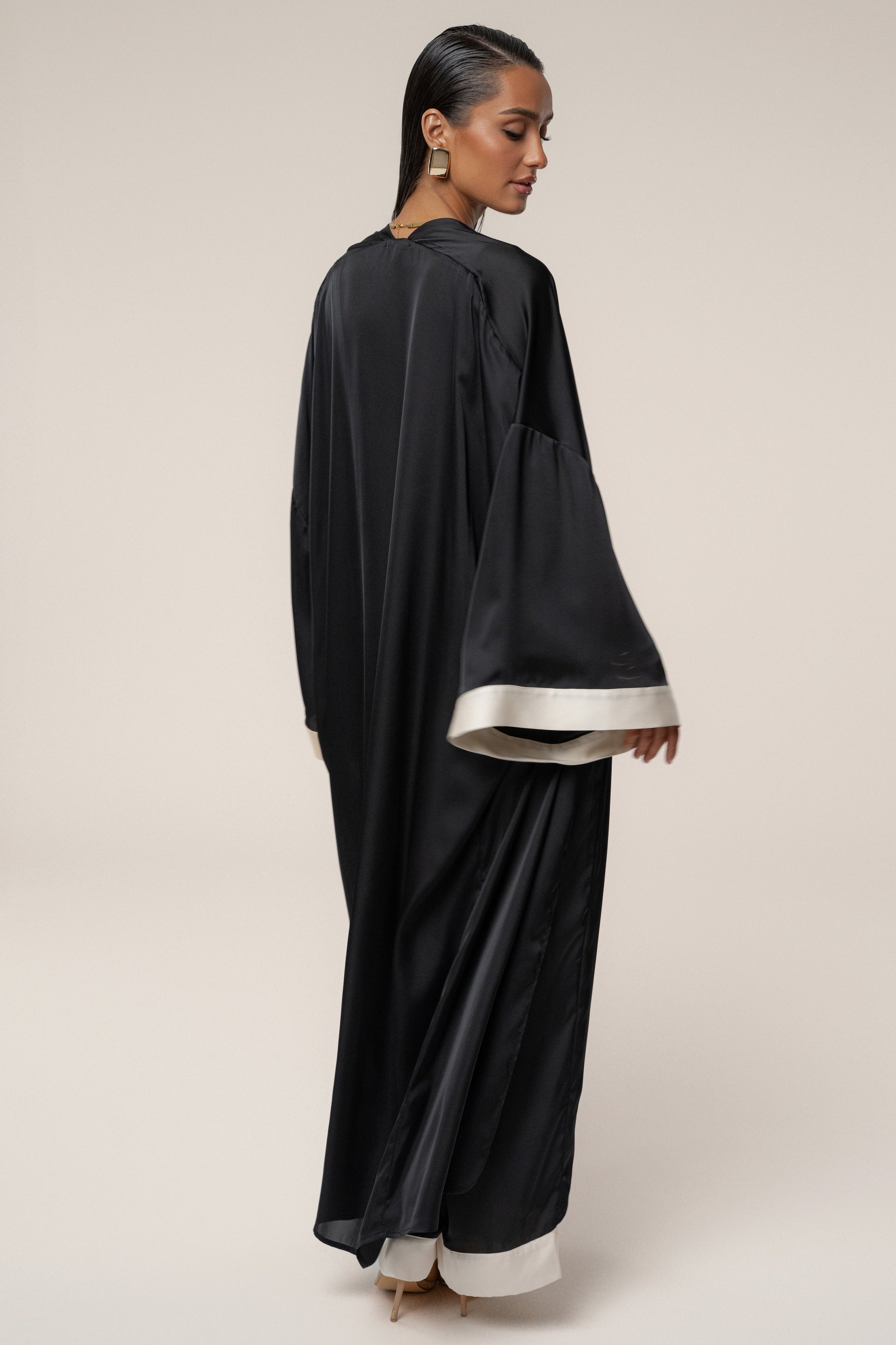 Black Nola Maxi Duster JLUXLABEL