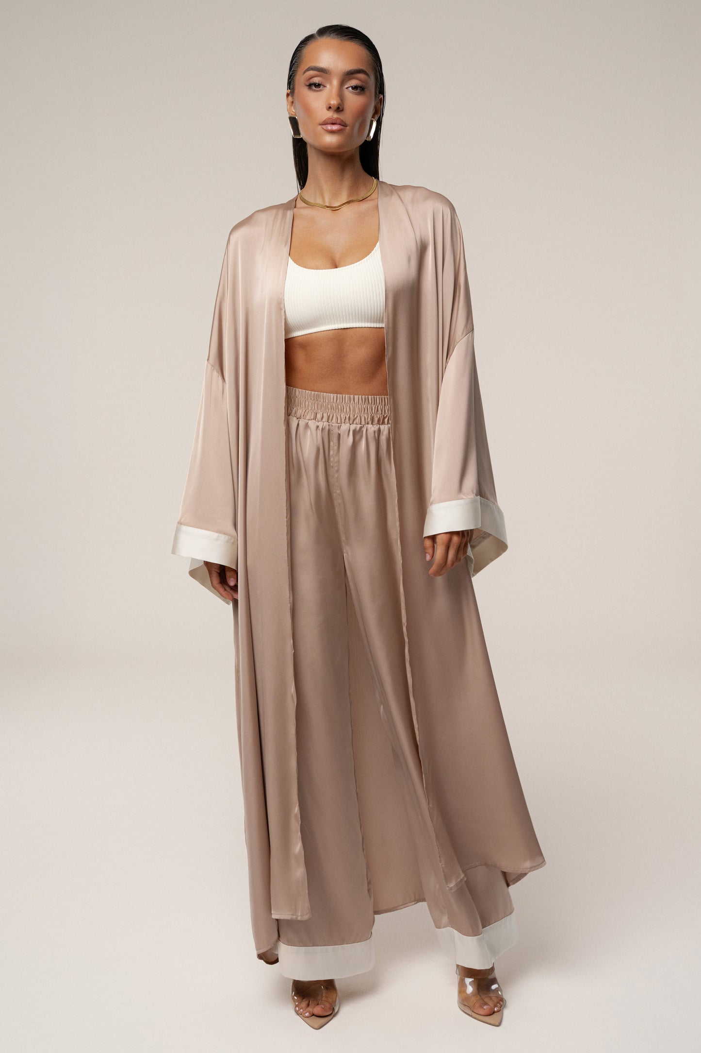 Mocha Nola Maxi Duster JLUXLABEL