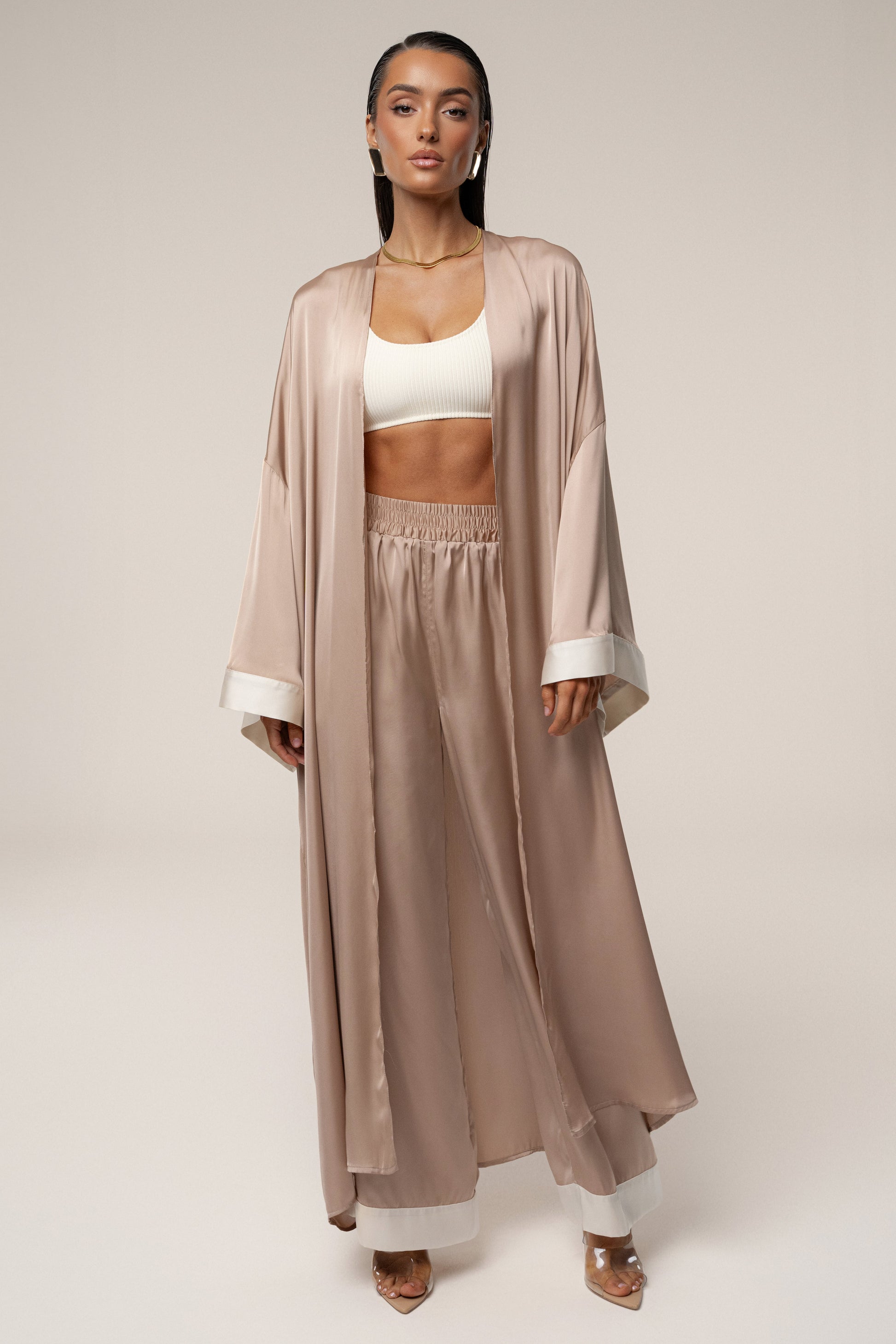 Mocha Nola Maxi Duster JLUXLABEL