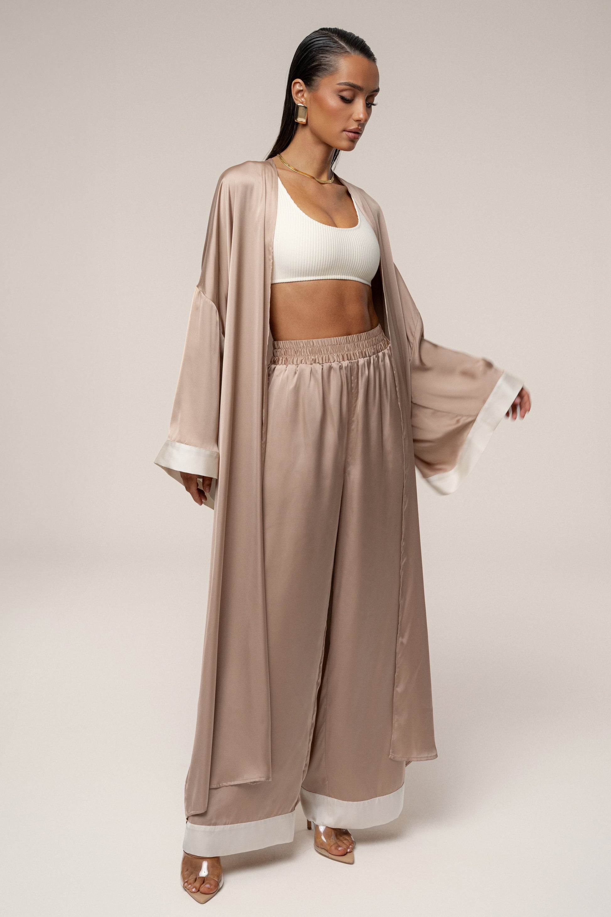 Mocha Nola Maxi Duster JLUXLABEL