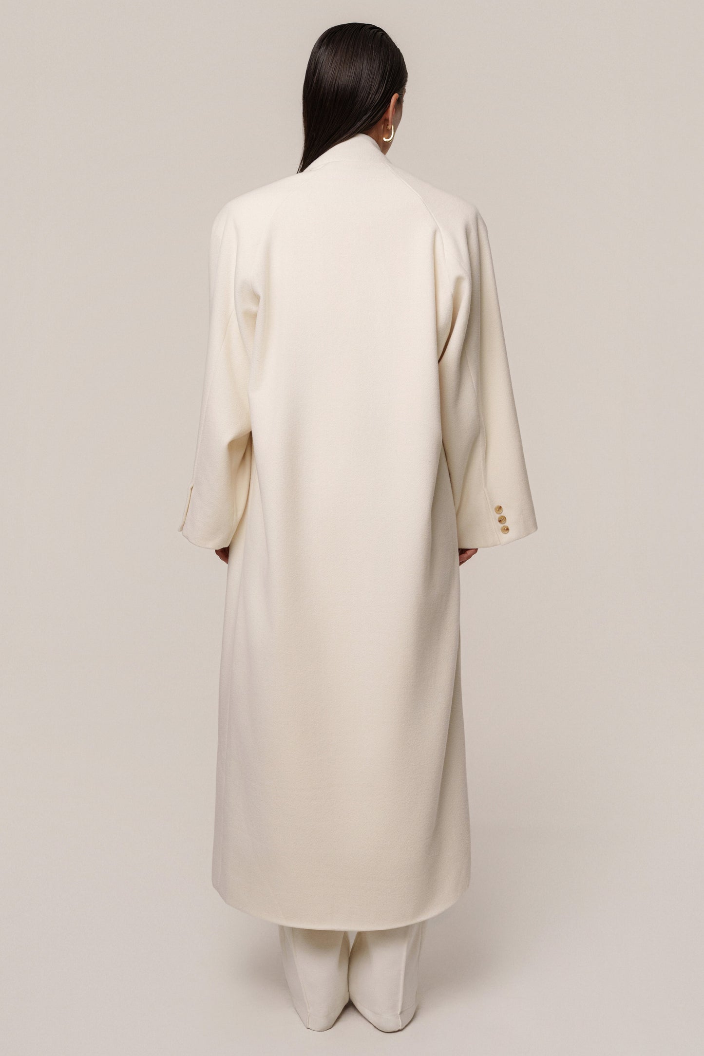 Ivory Cloud Woven Coat