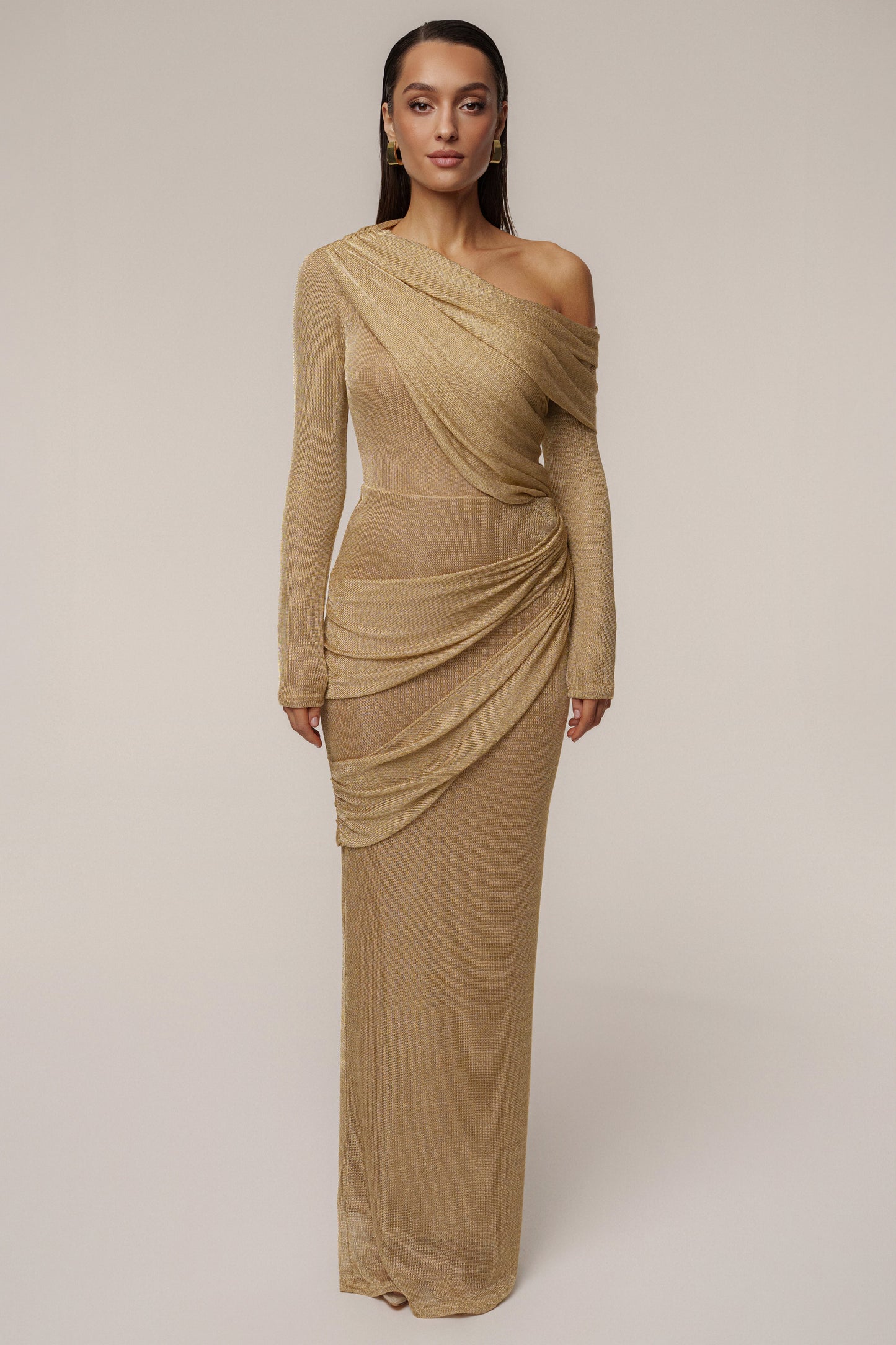 Gold Opulent Metallic Bodysuit JLUXLABEL