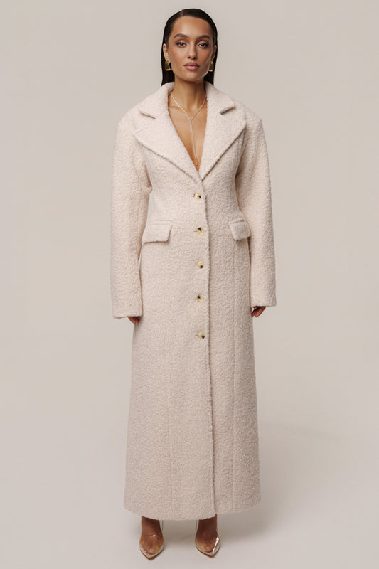 Ivory Midnight Check In Coat JLUXLABEL