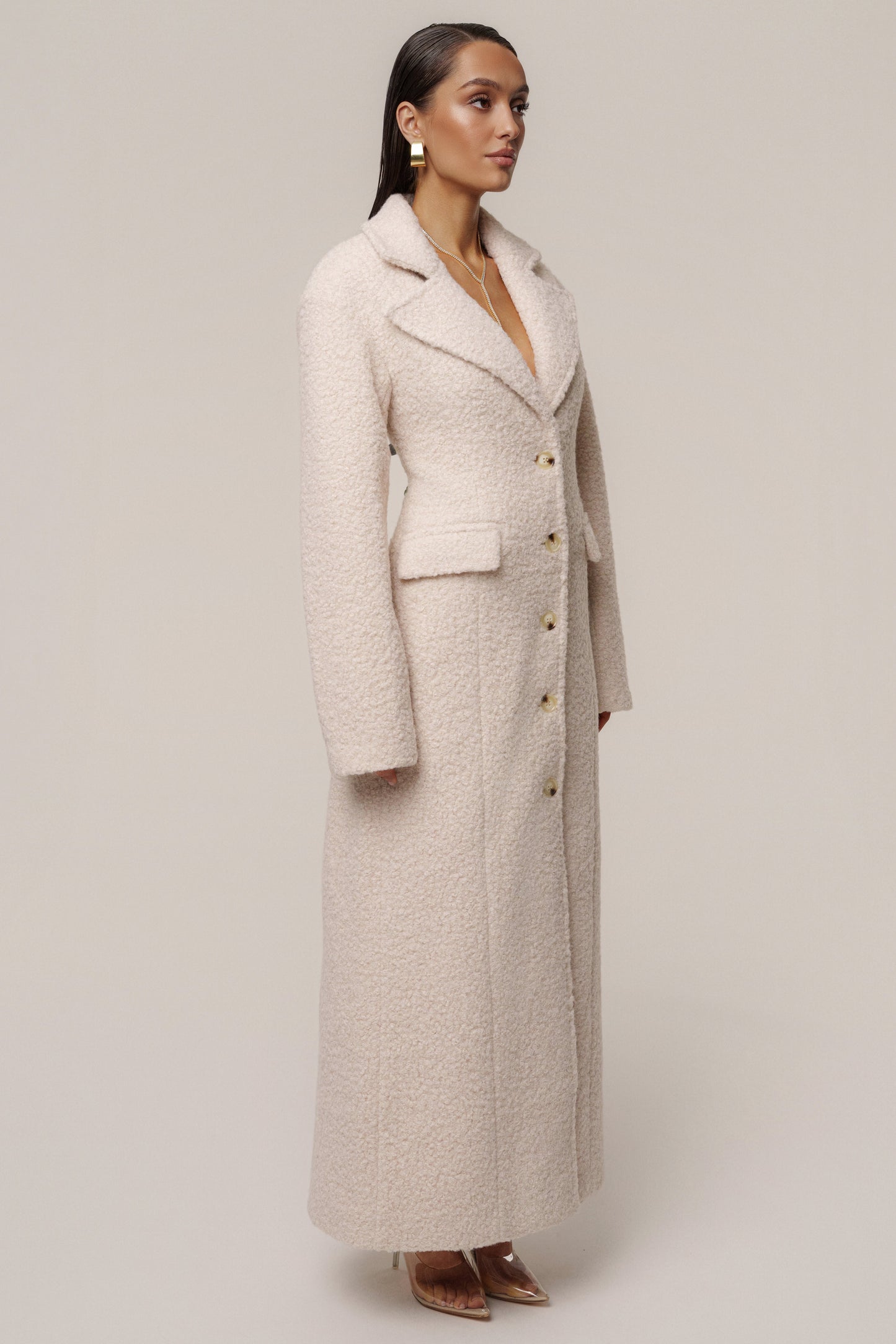 Ivory Midnight Check In Coat JLUXLABEL