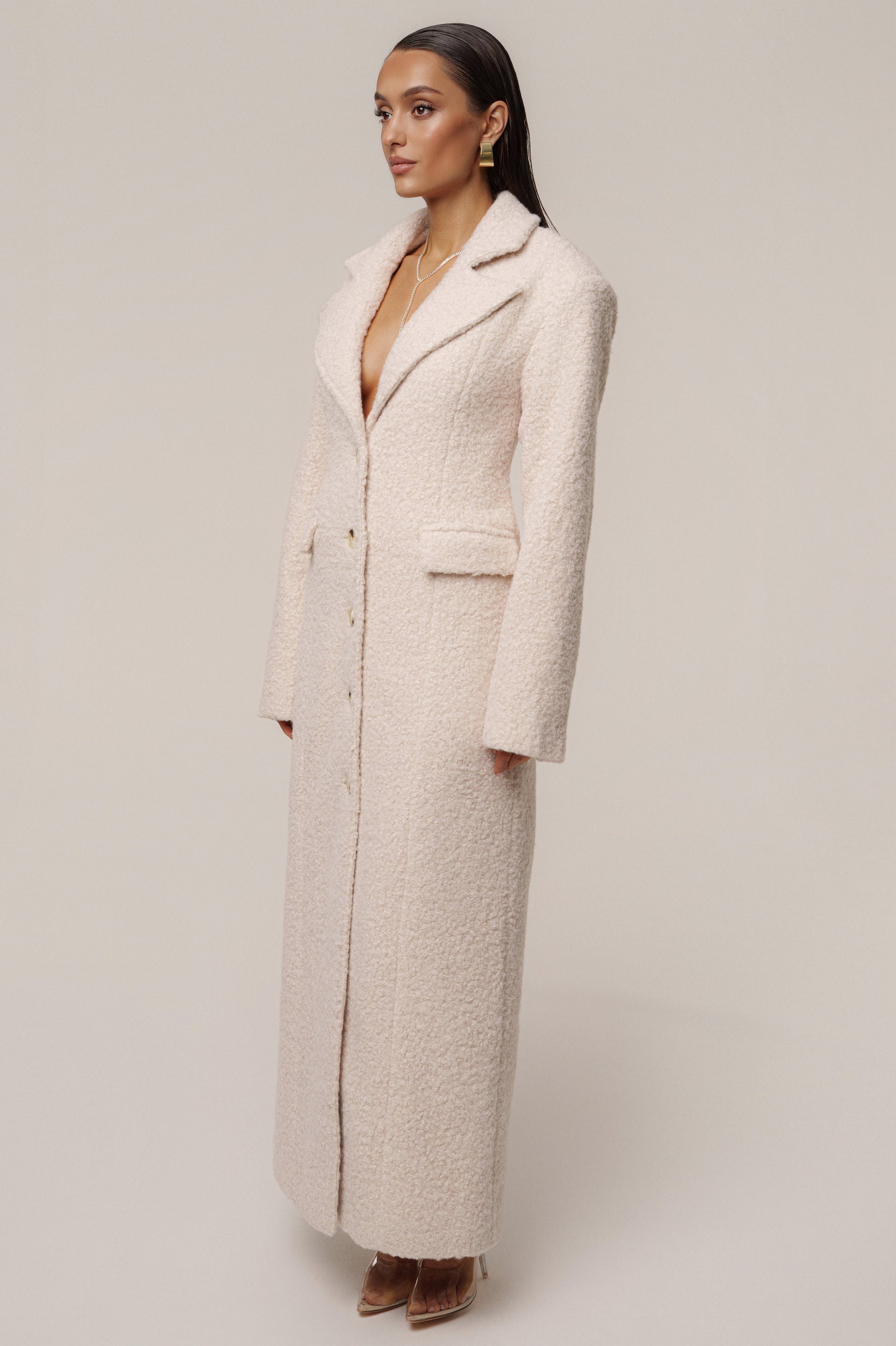Ivory Midnight Check In Coat JLUXLABEL