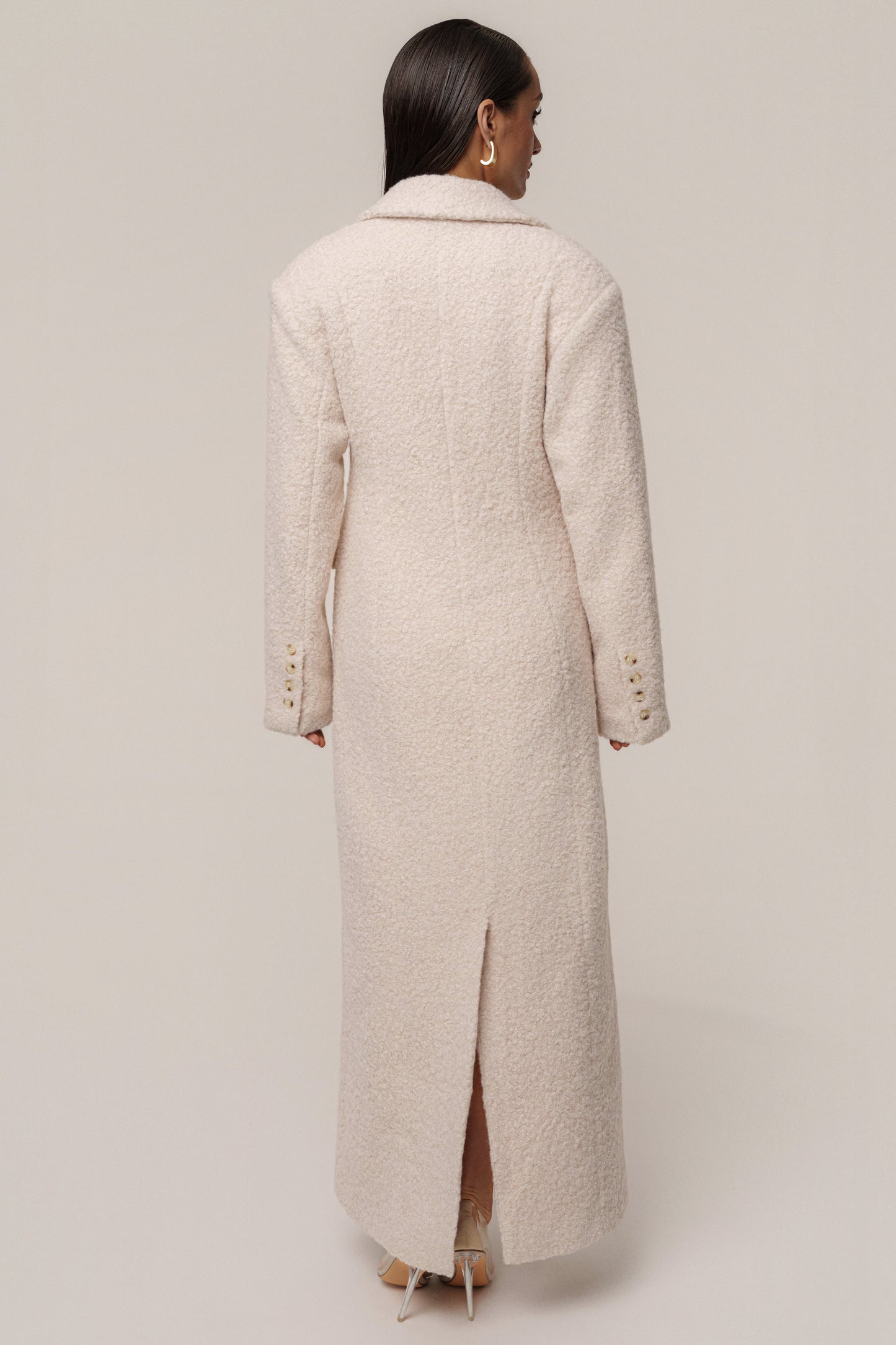 Ivory Midnight Check In Coat JLUXLABEL
