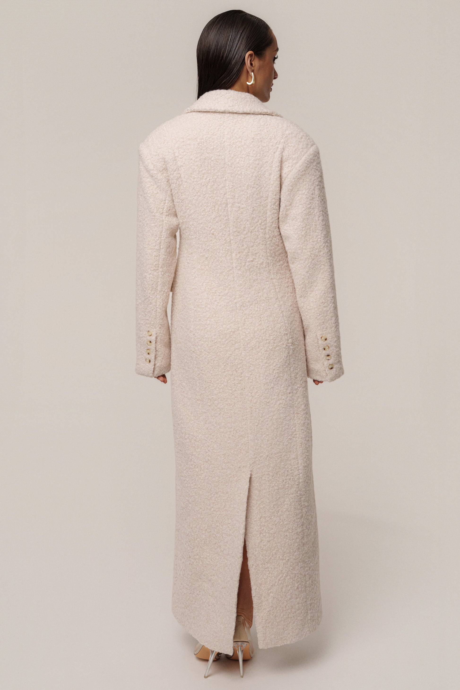 Ivory Midnight Check In Coat JLUXLABEL