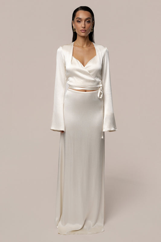 Champagne Golden Eve Skirt Set JLUXLABEL
