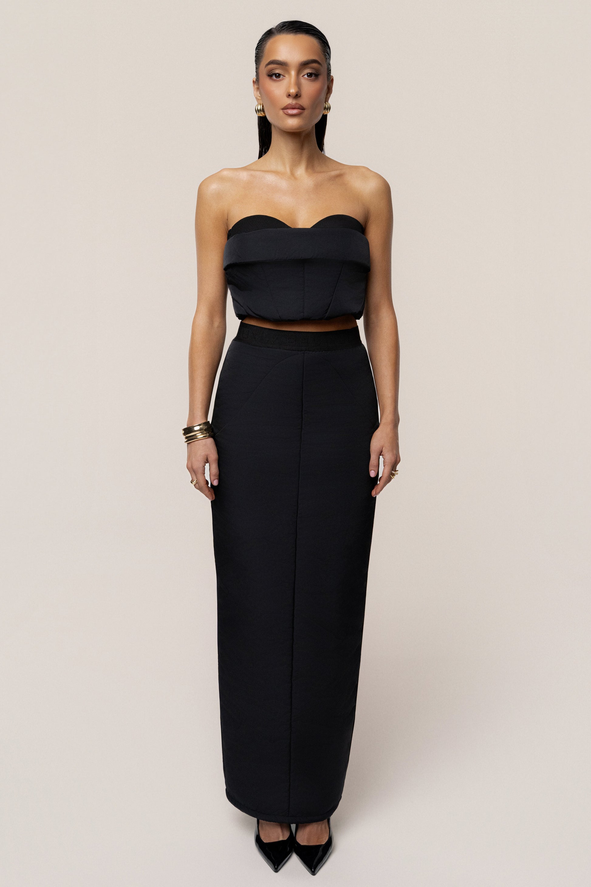 Black Addyson Skirt Set JLUXLABEL