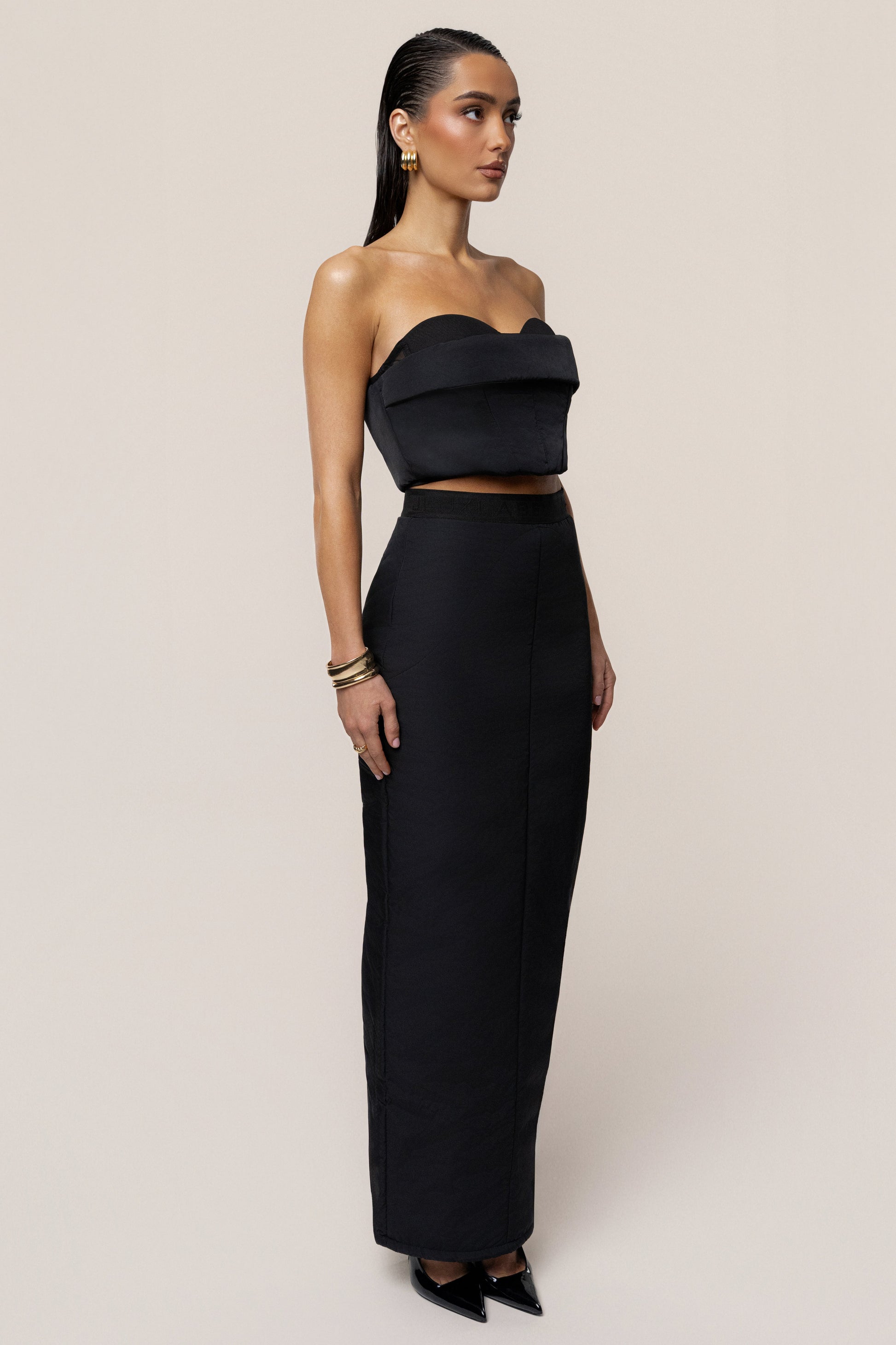 Black Addyson Skirt Set JLUXLABEL