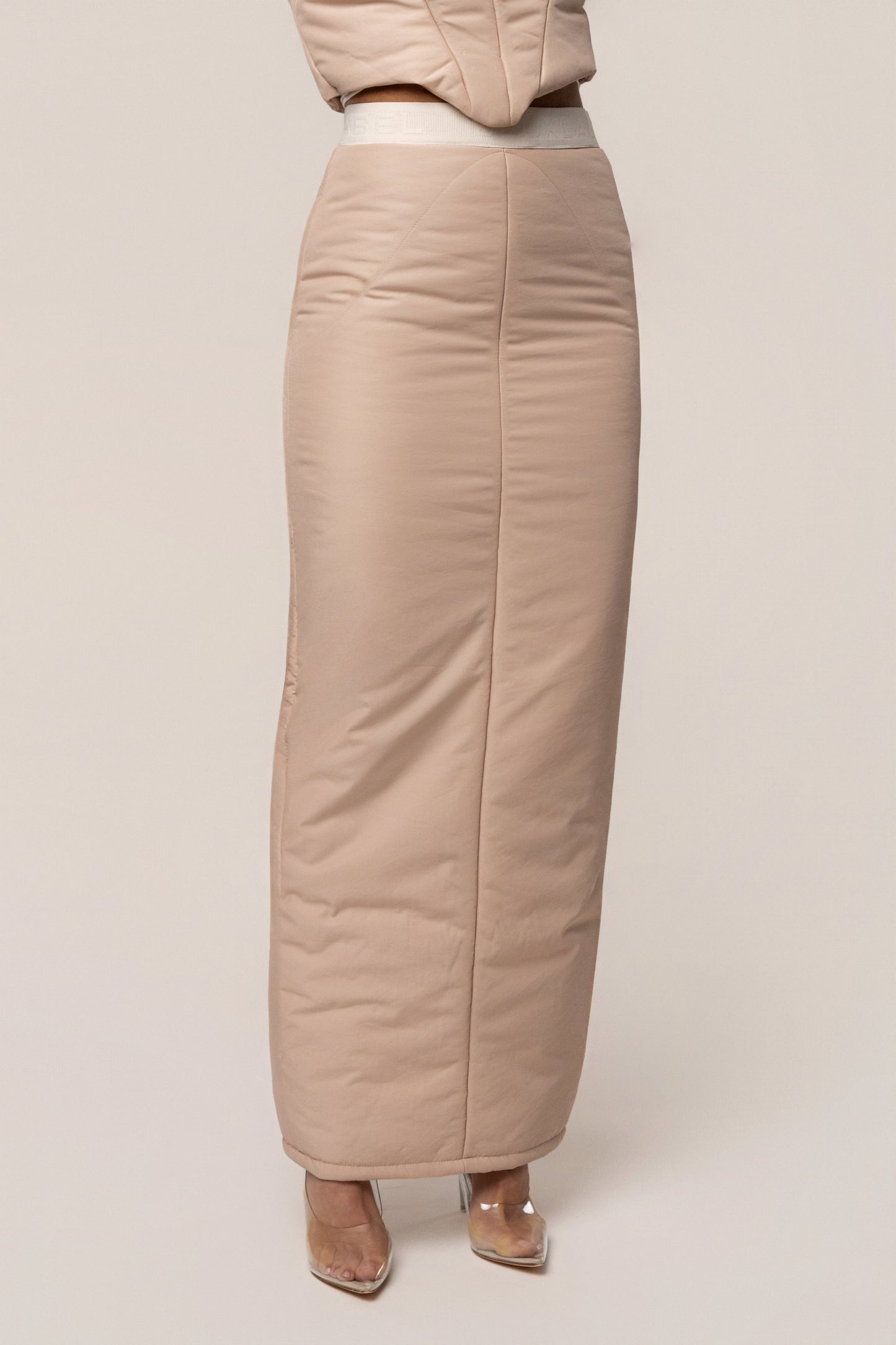 Beige Addyson Skirt Set JLUXLABEL