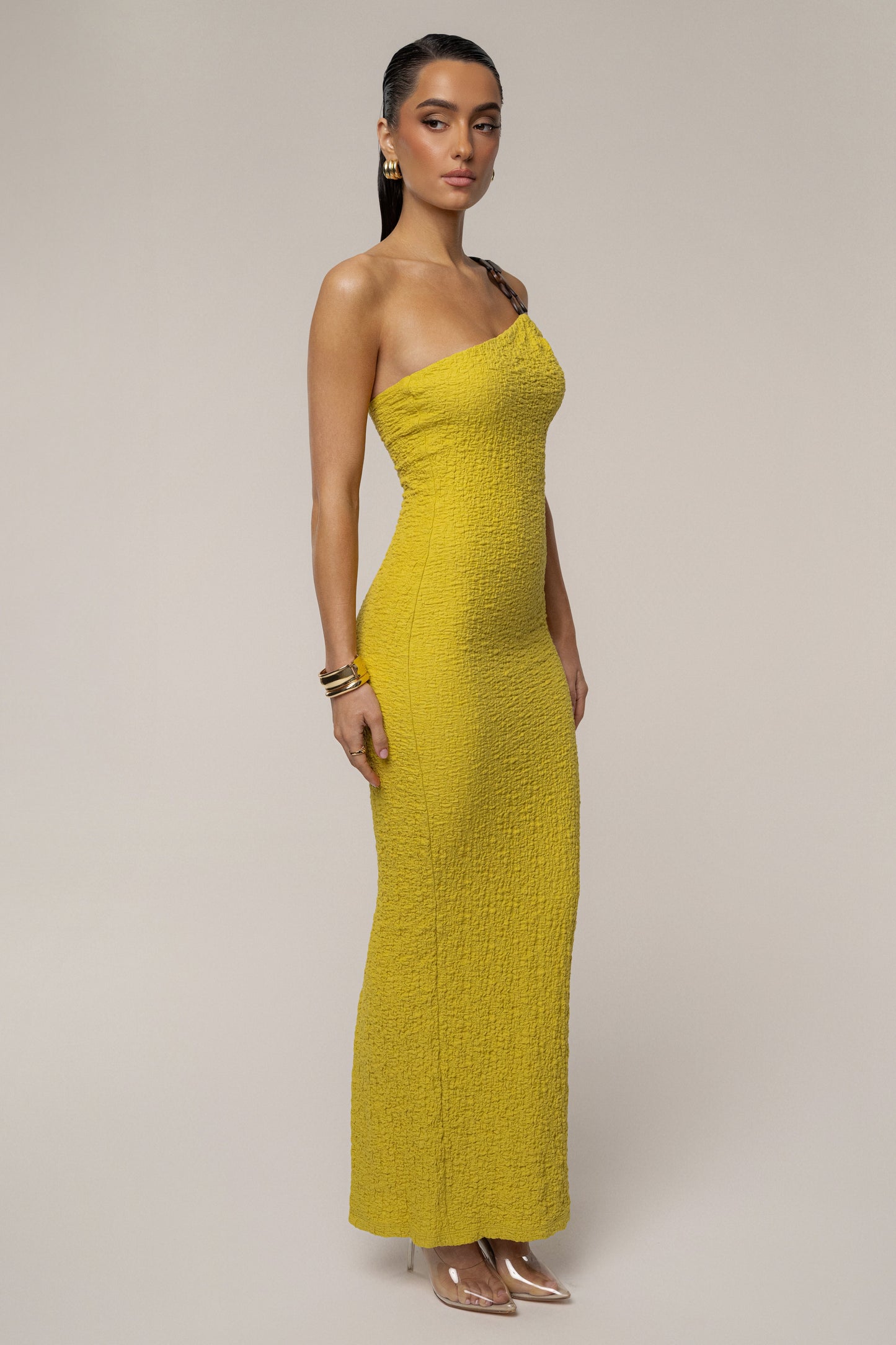 Lime Summer In Capri Dress JLUXLABEL