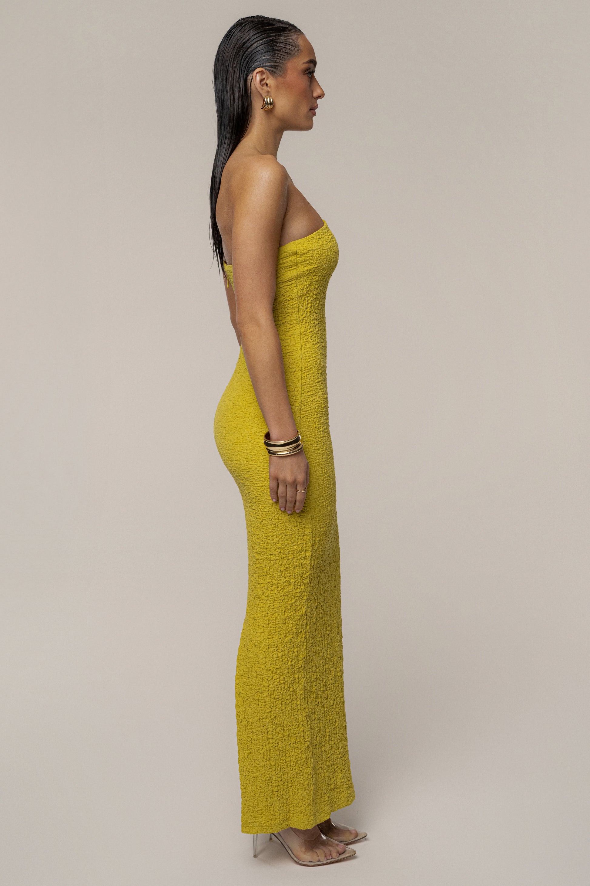 Lime Summer In Capri Dress JLUXLABEL