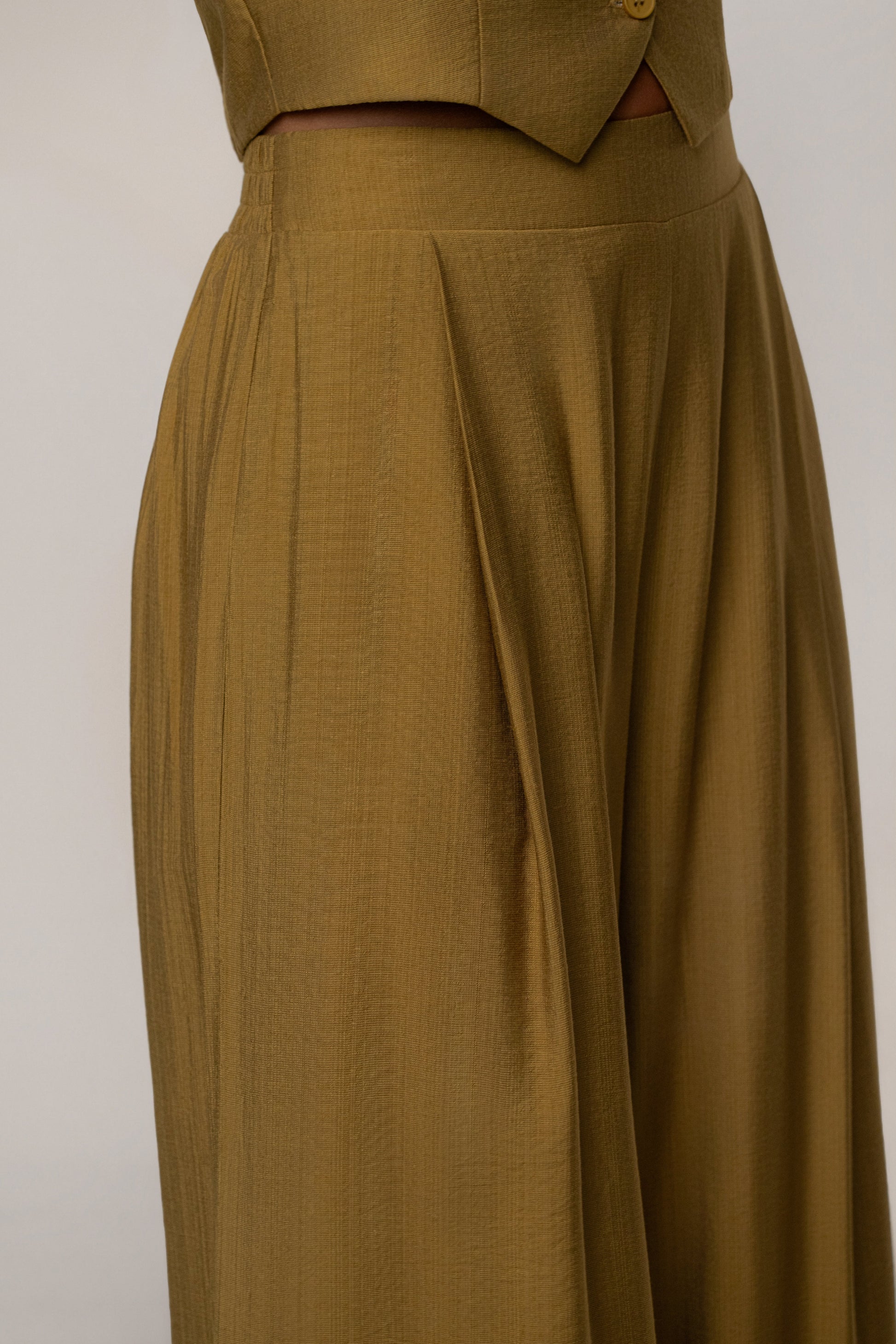 Olive Tropical Daze Pant Set NEWFASHIONEDGE