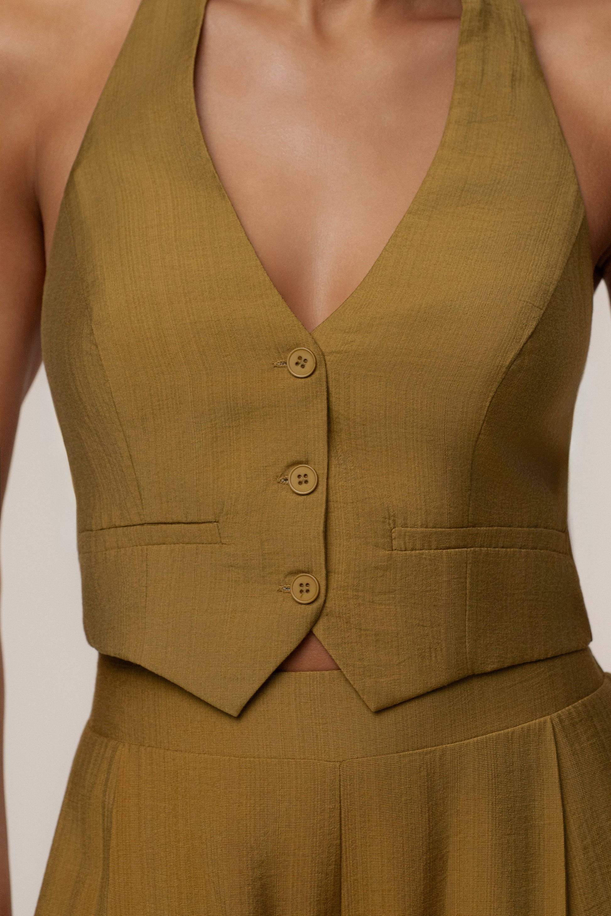 Olive Tropical Daze Pant Set NEWFASHIONEDGE