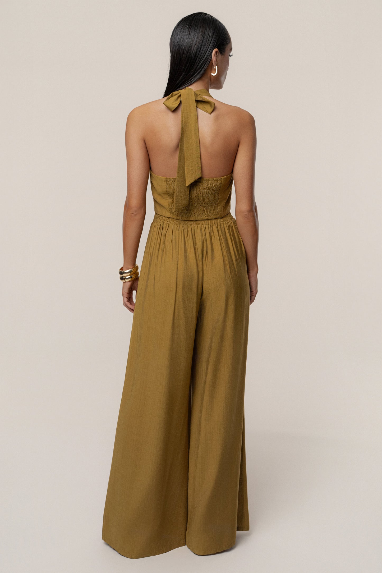 Olive Tropical Daze Pant Set NEWFASHIONEDGE