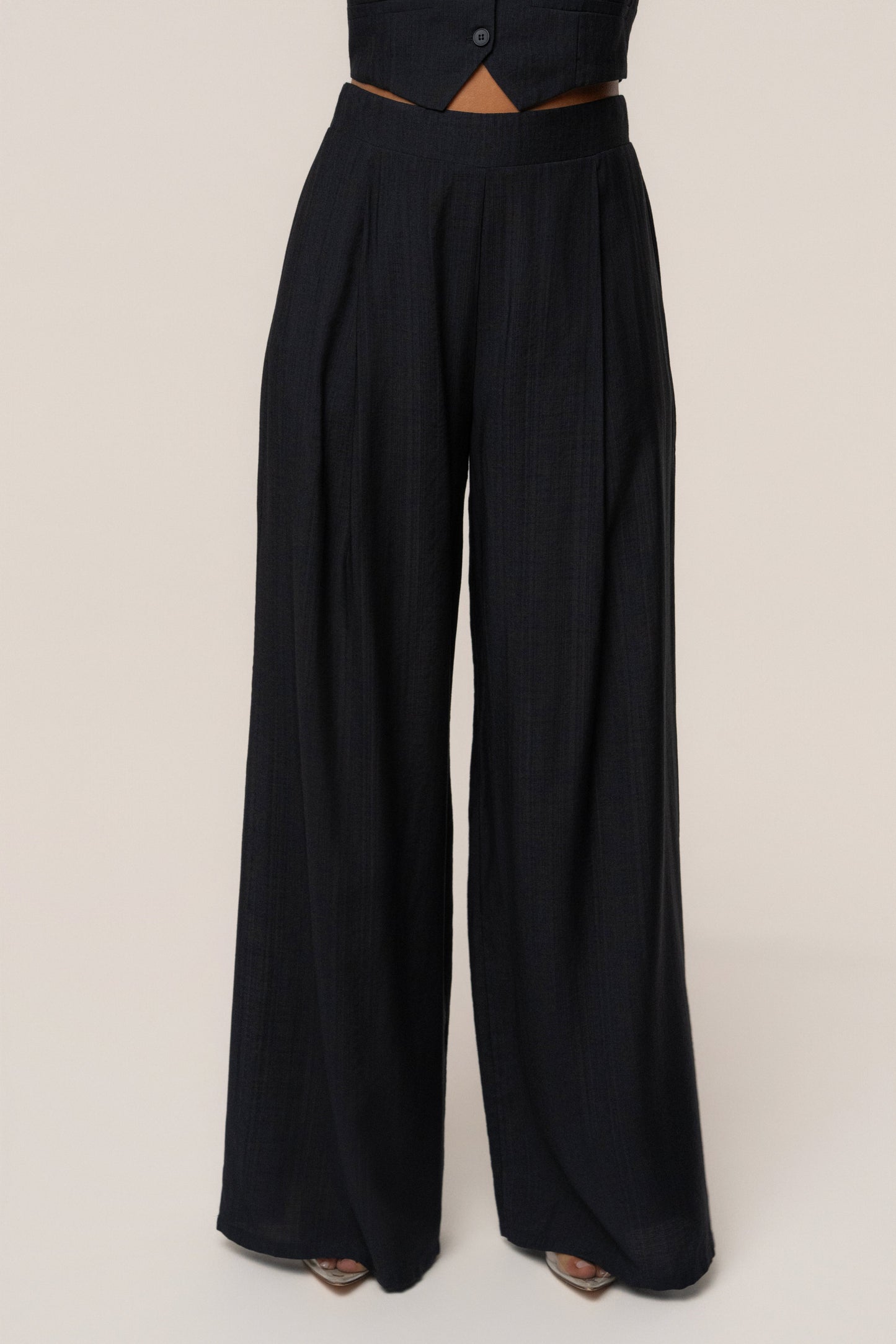 Black Tropical Daze Pant Set JLUXLABEL