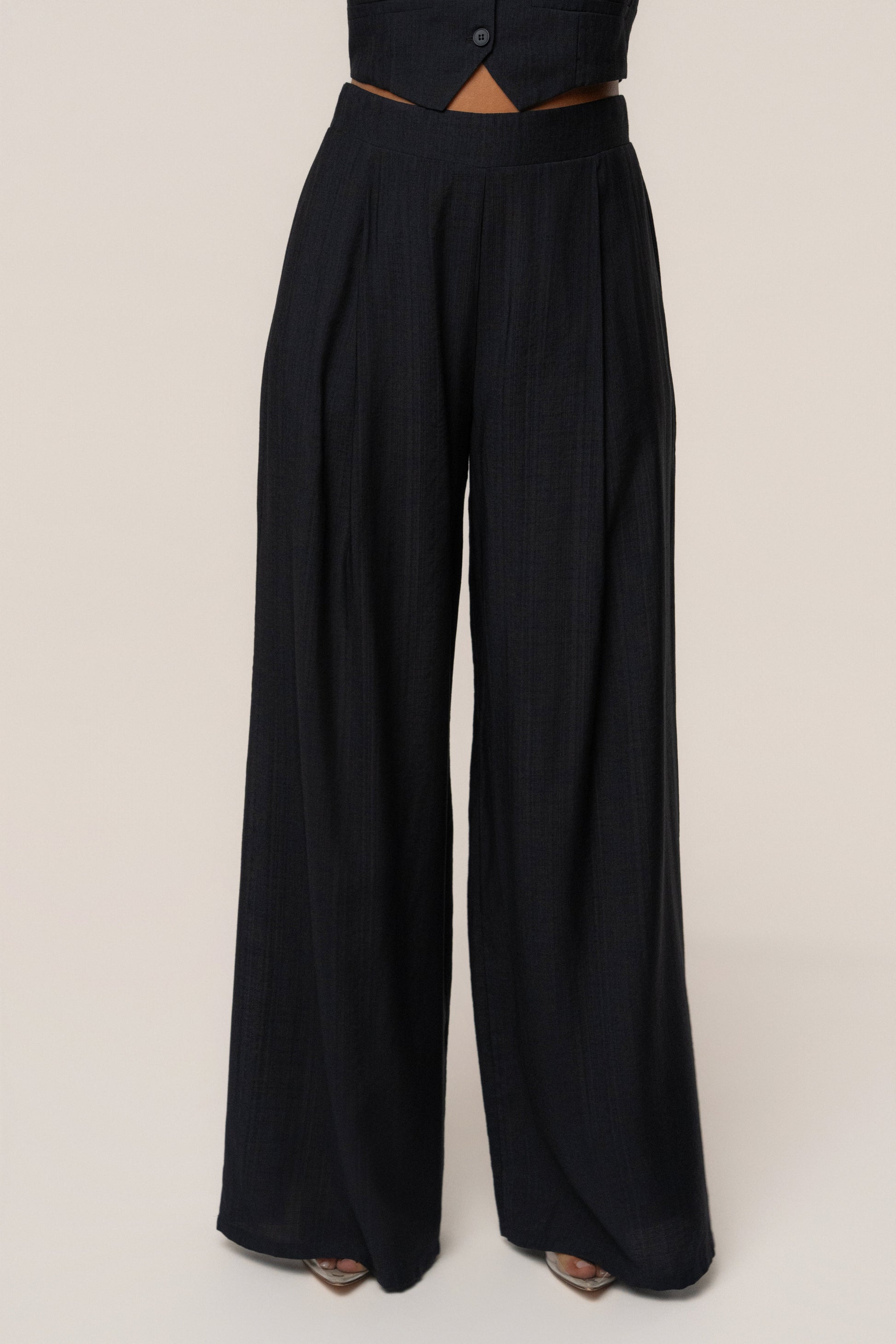 Black Tropical Daze Pant Set JLUXLABEL