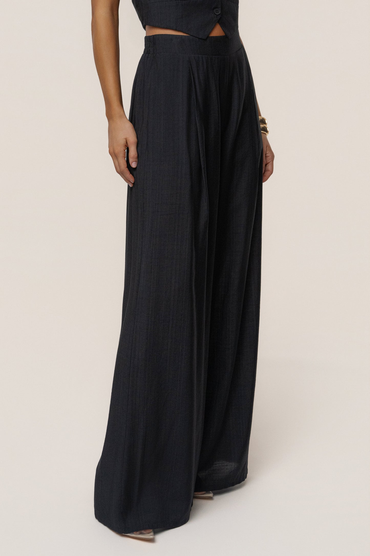 Black Tropical Daze Pant Set JLUXLABEL