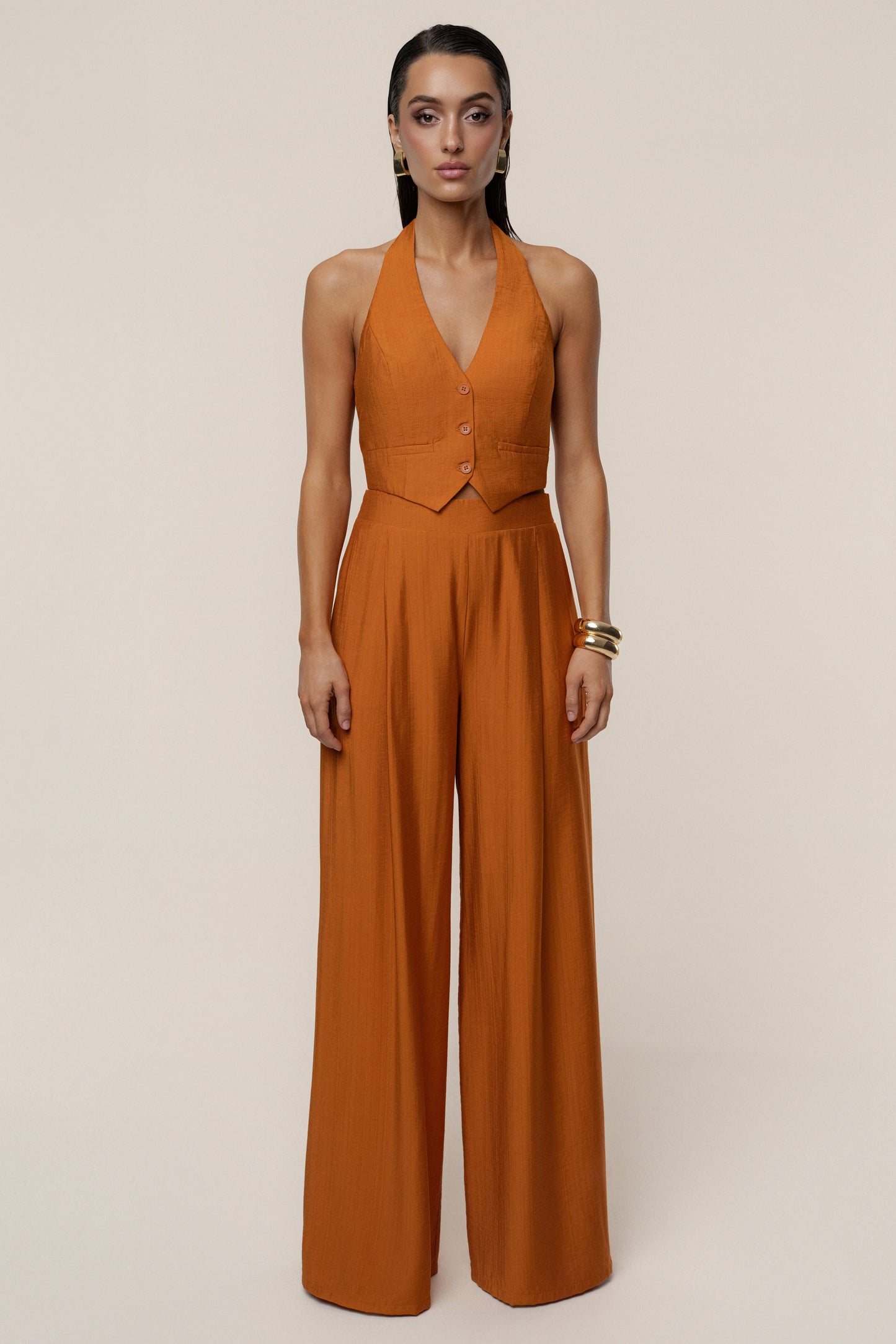 Rust Tropical Daze Pant Set JLUXLABEL