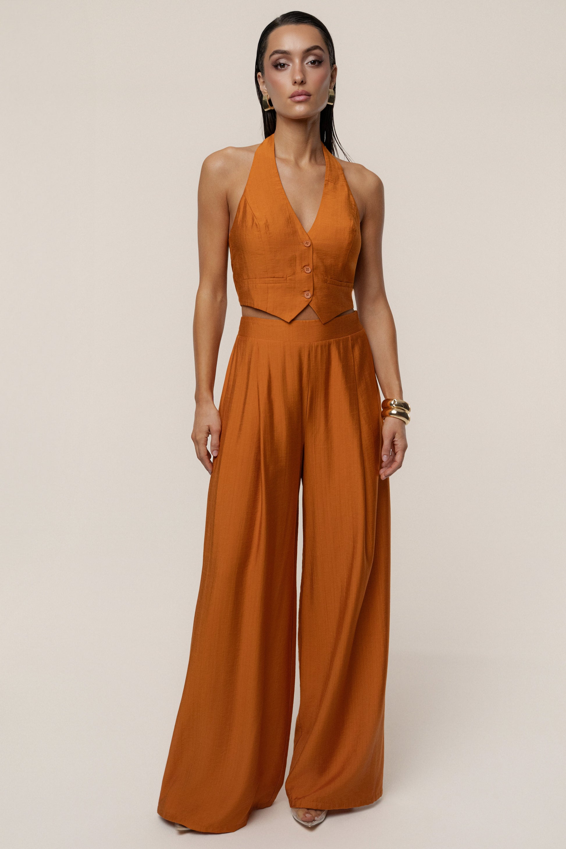 Rust Tropical Daze Pant Set JLUXLABEL