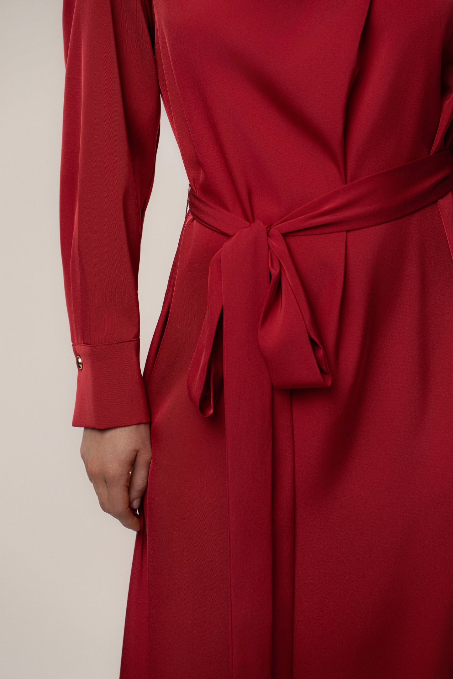 Red Victoria Satin Maxi Dress JLUXLABEL