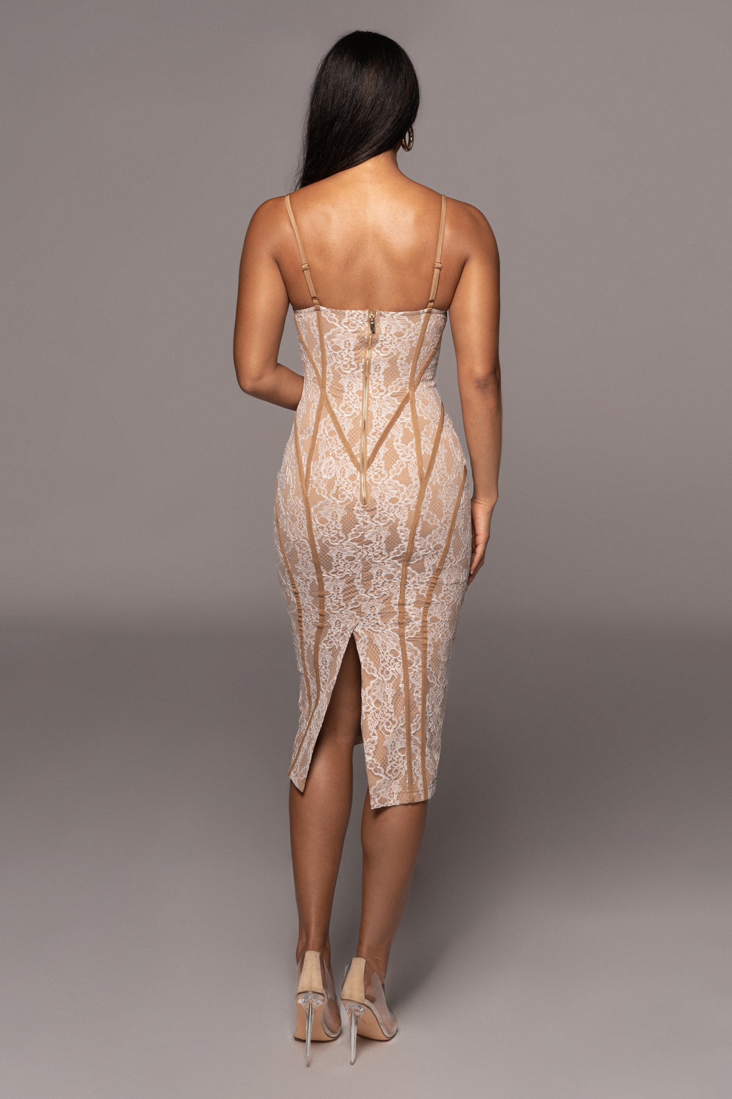 White Katerina Lace Dress JLUXLABEL