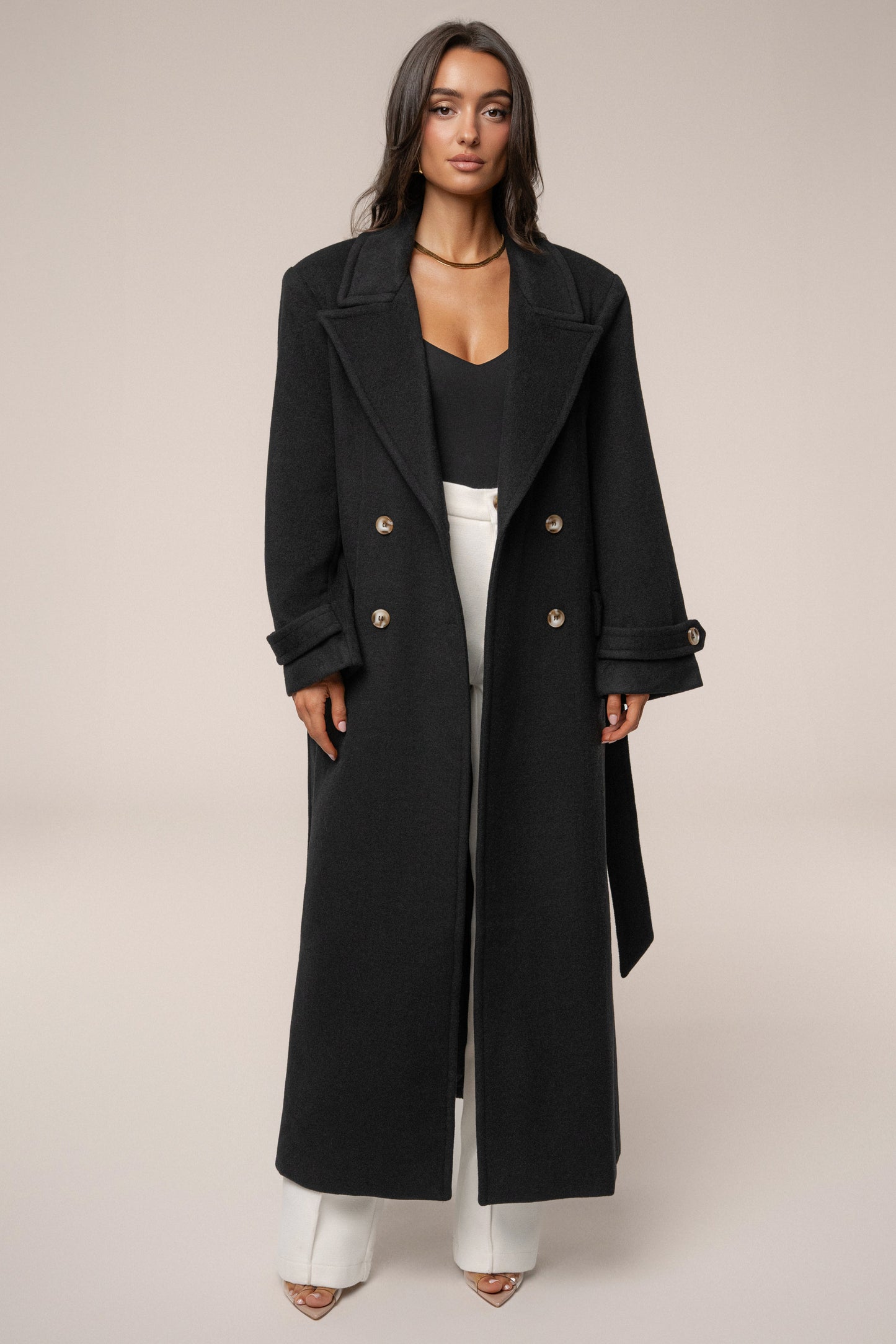 Black Empire Longline Coat JLUXLABEL