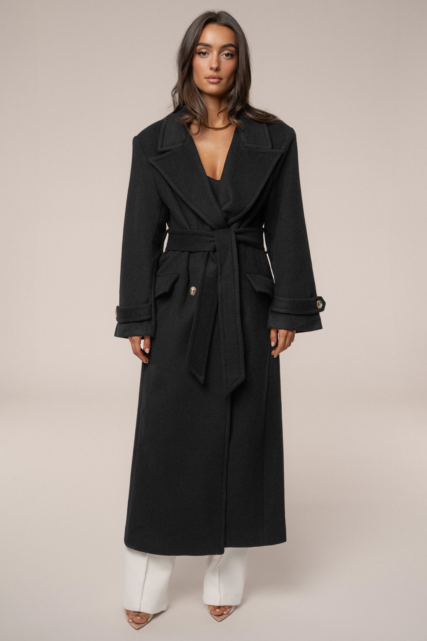 Black Empire Longline Coat JLUXLABEL