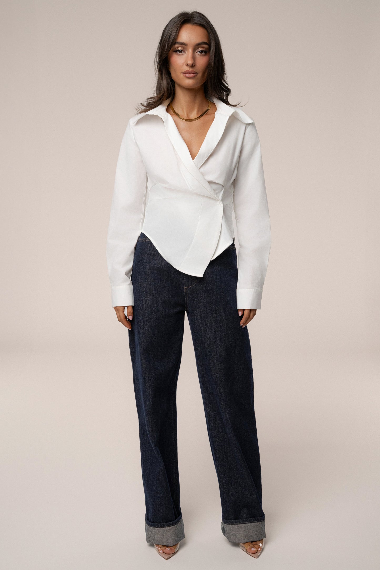 Ivory Sculpt And Form Blouse