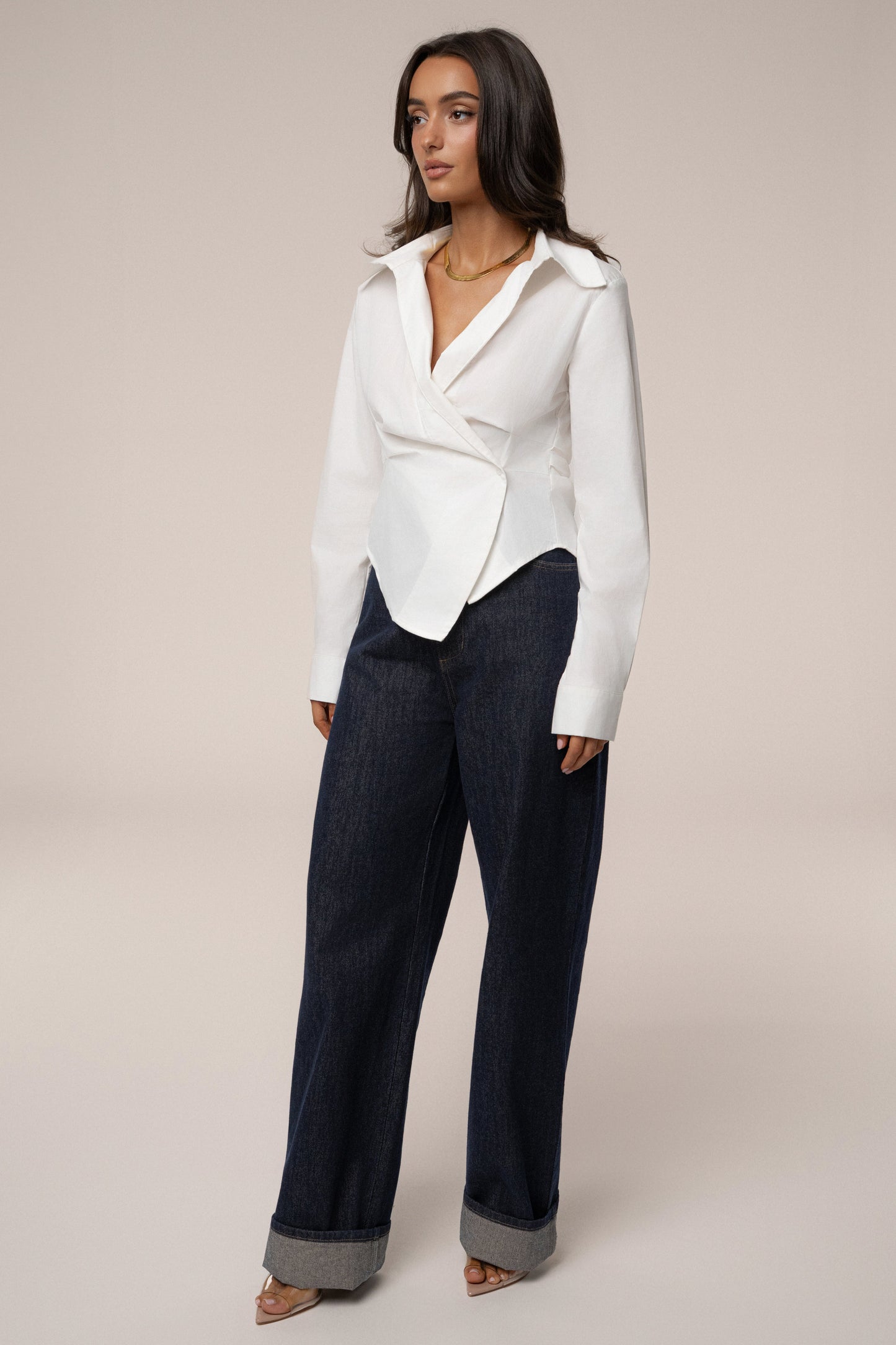 Ivory Sculpt And Form Blouse