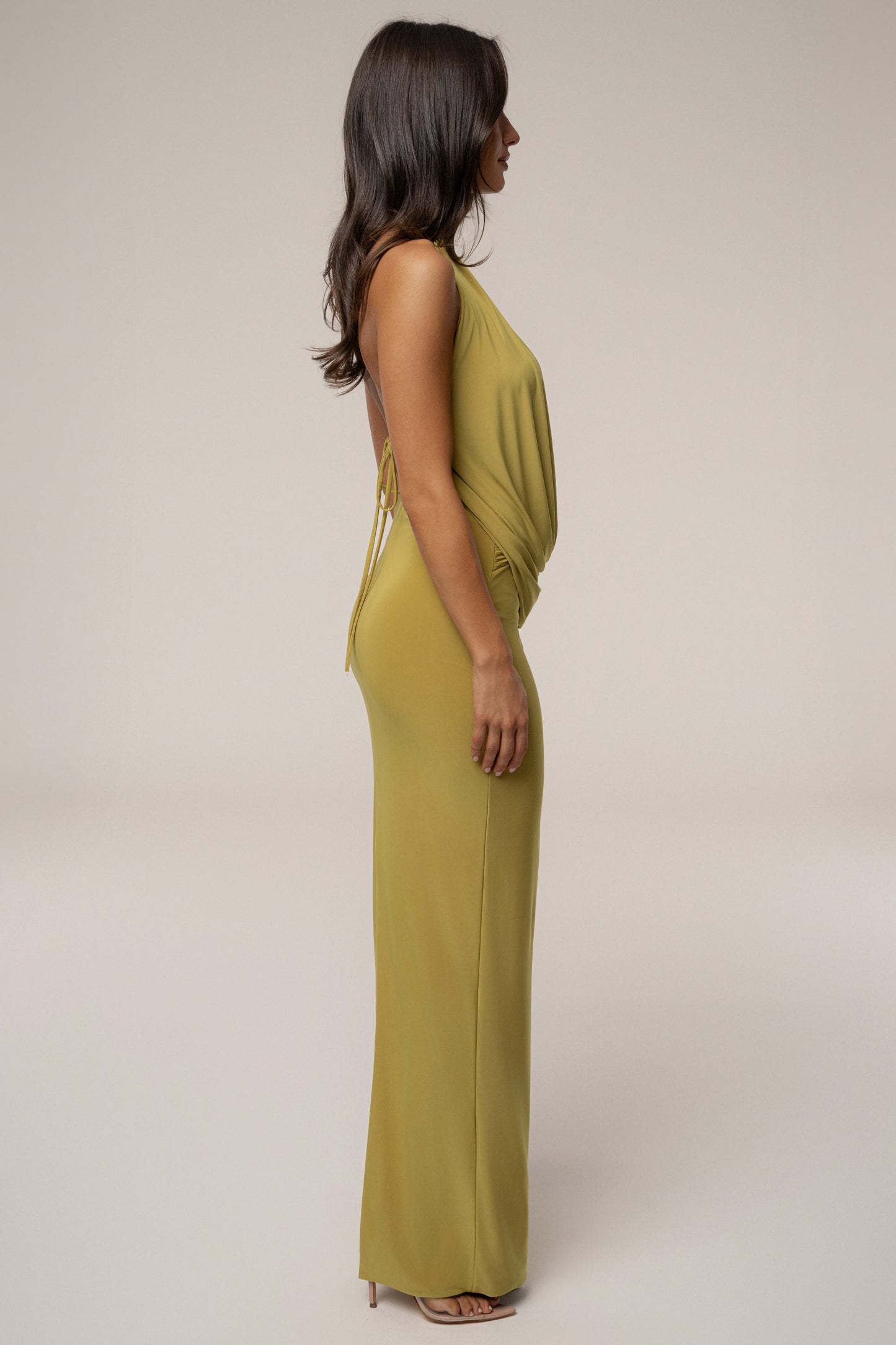 Moss Dawn Draped Maxi Dress NEWFASHIONEDGE