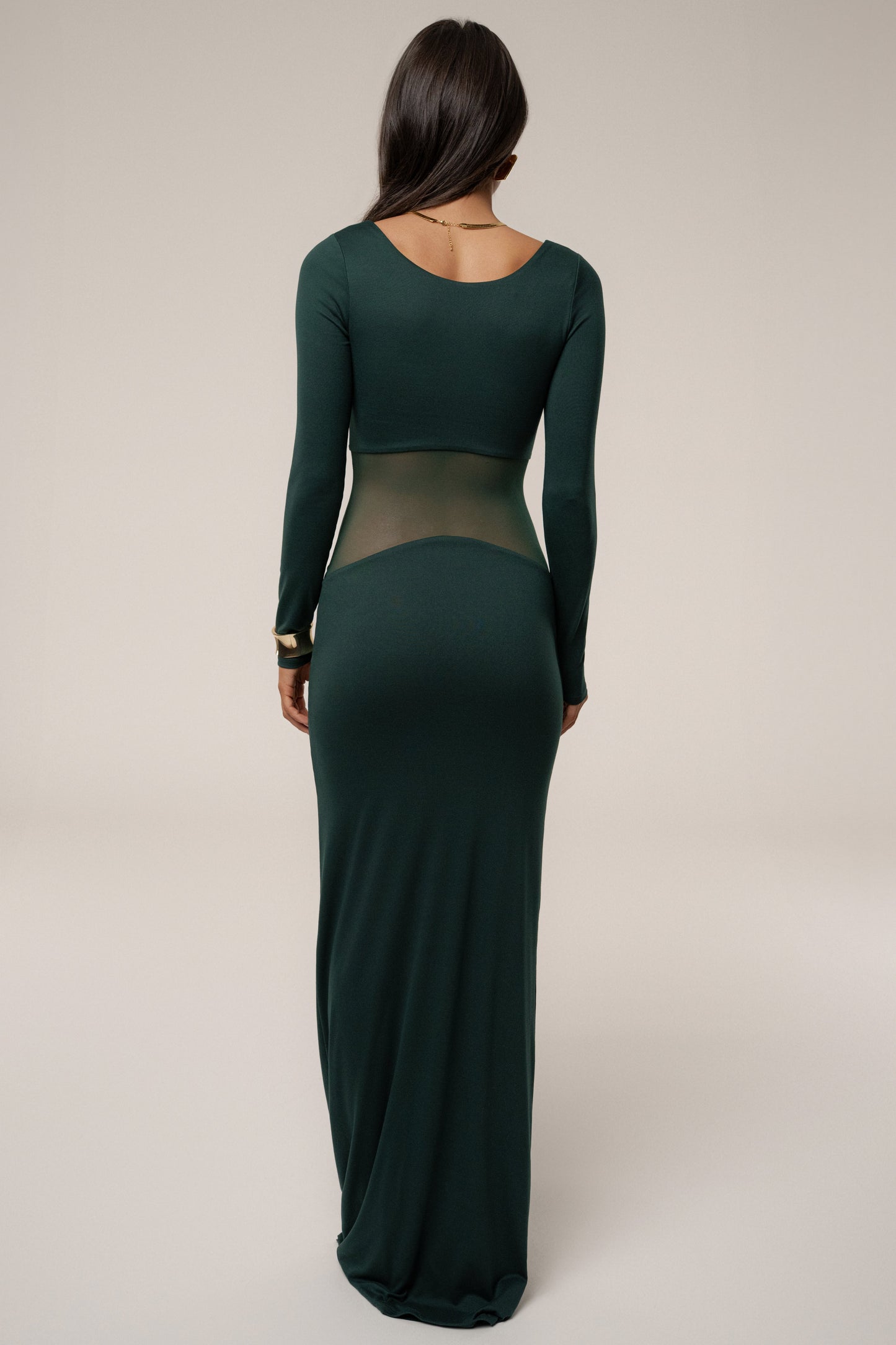Emerald Glitz Hour Maxi Dress JLUXLABEL