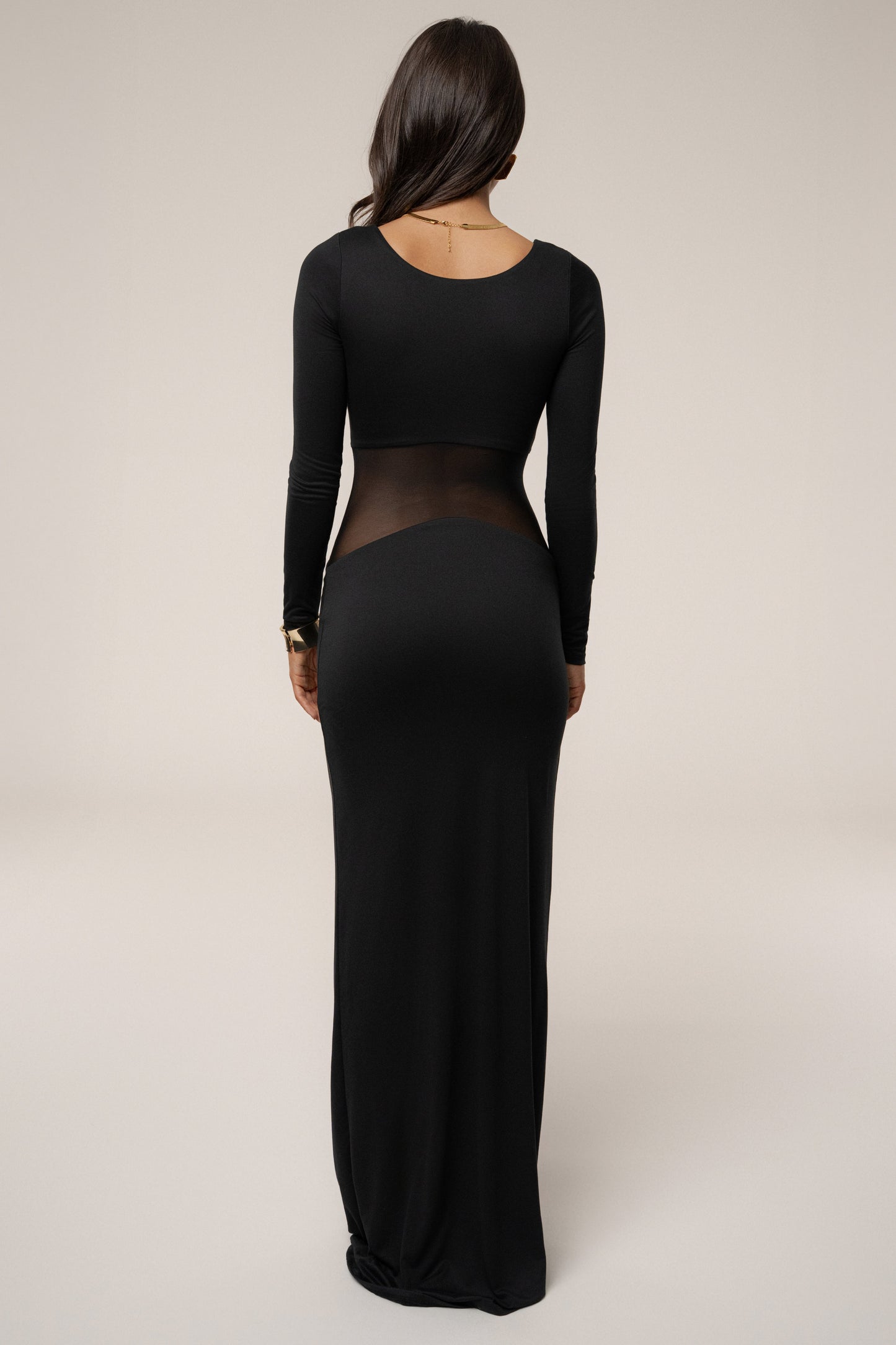 Black Glitz Hour Maxi Dress JLUXLABEL