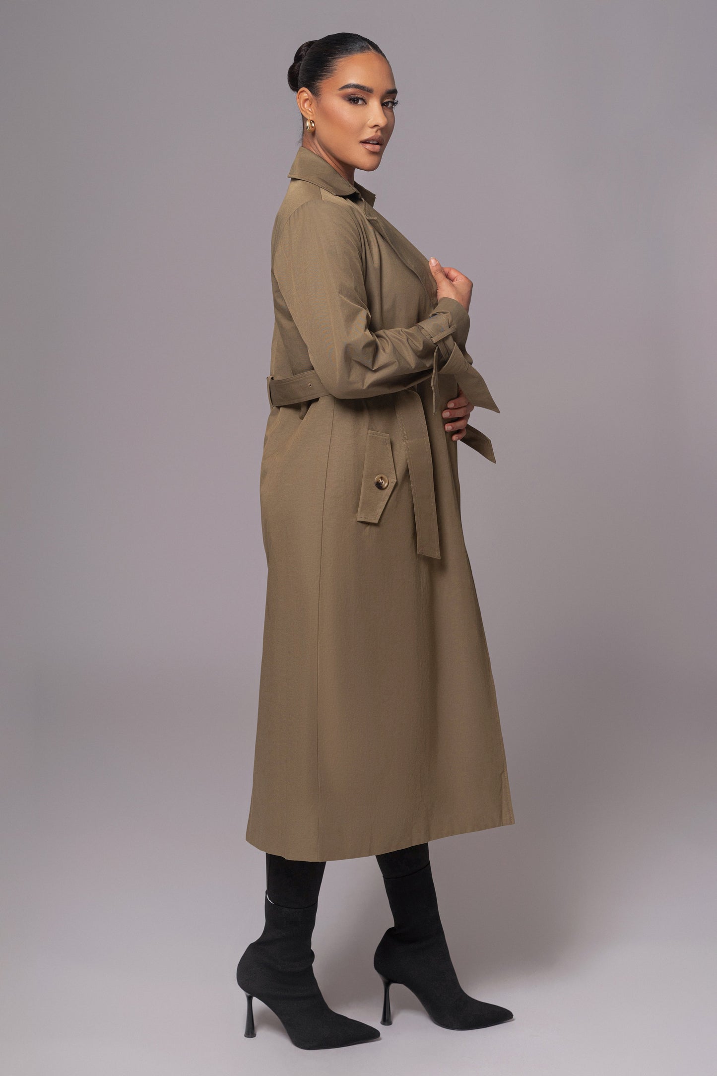 Olive The Classic Trench Coat JLUXLABEL