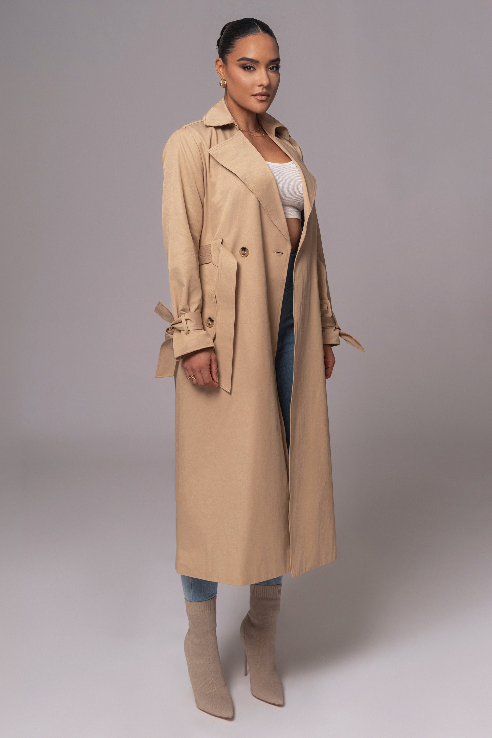 Khaki The Classic Trench Coat JLUXLABEL