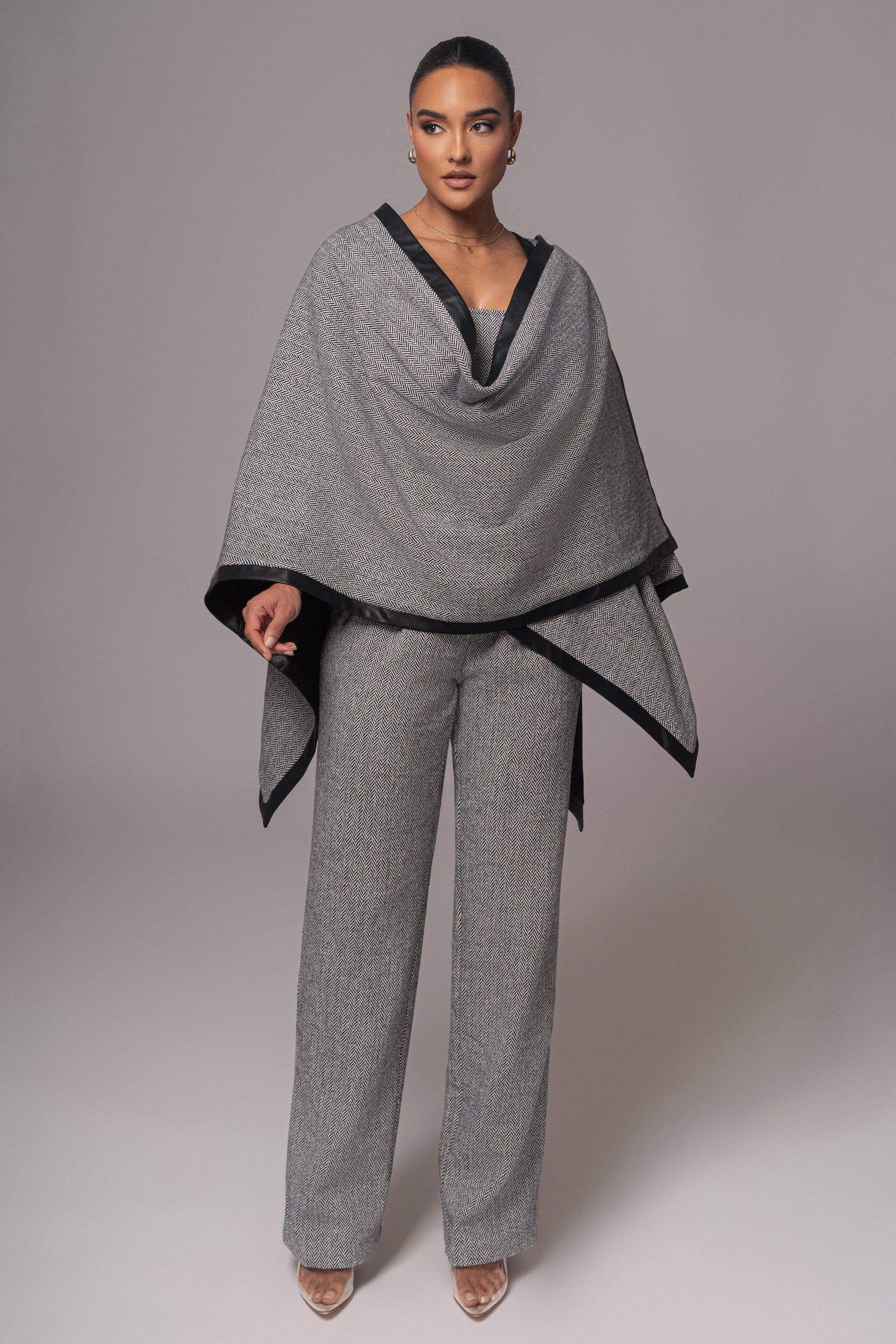 Herringbone Reversible Shawl JLUXLABEL