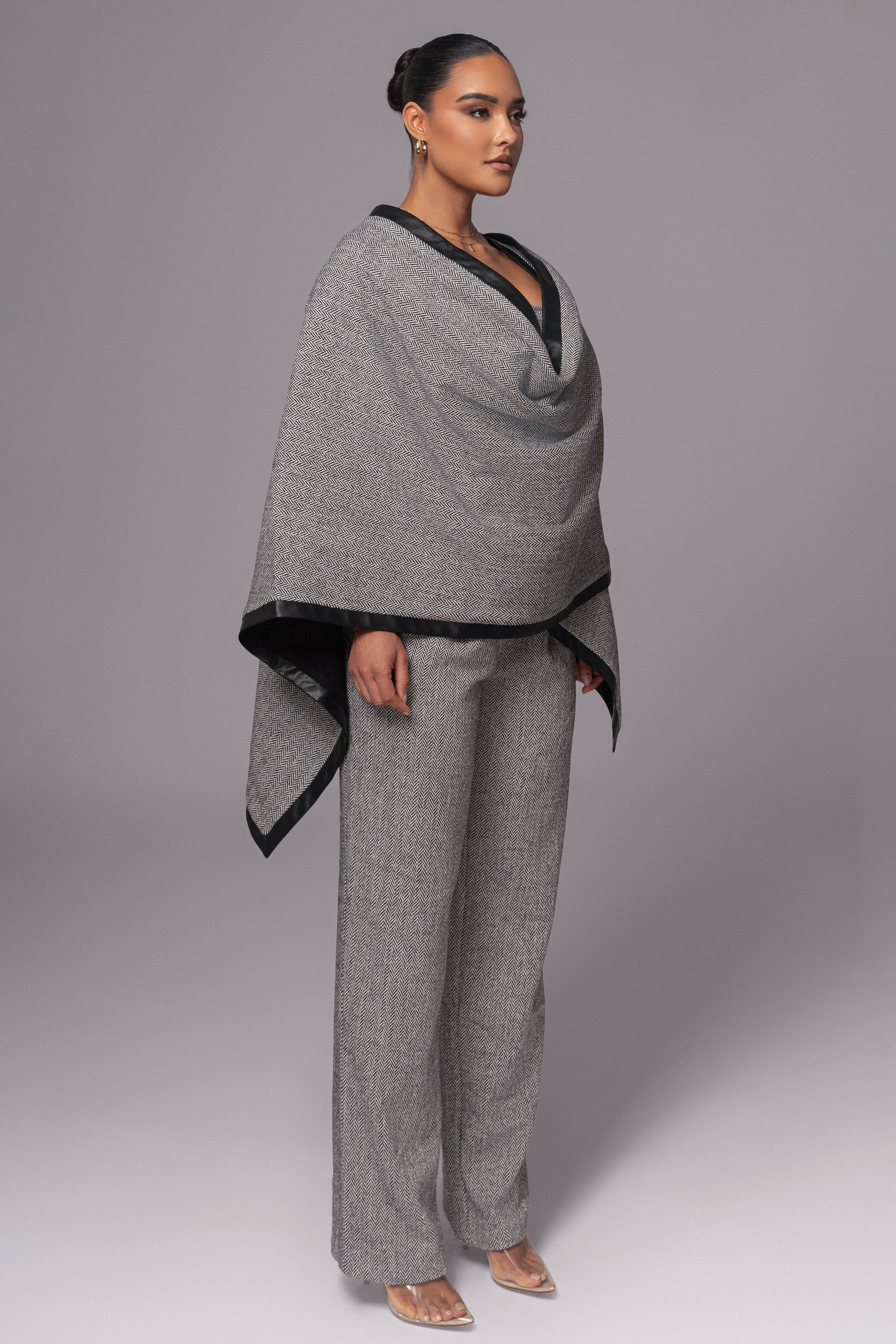 Herringbone Reversible Shawl JLUXLABEL